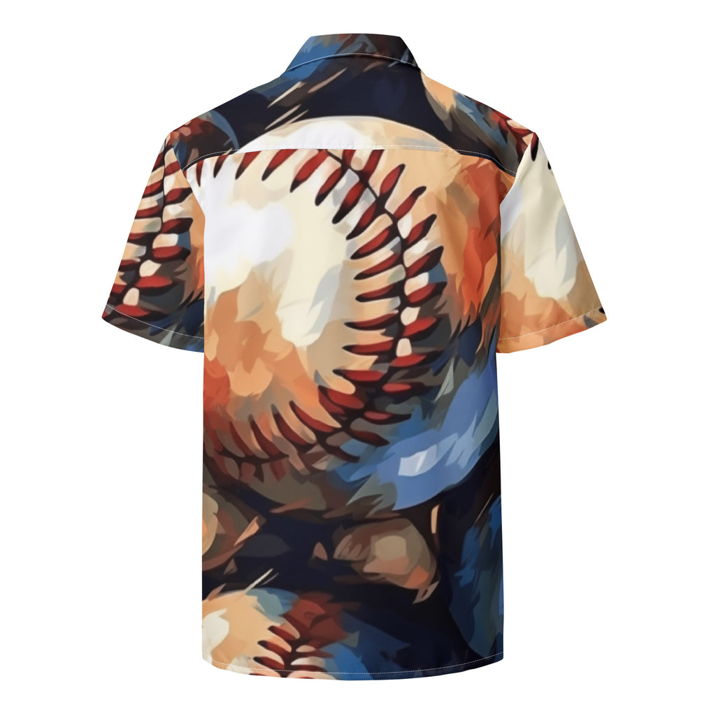 Be the Baseball Button - Up Shirt | Sports Geek Dad Shirt - Caster Coast