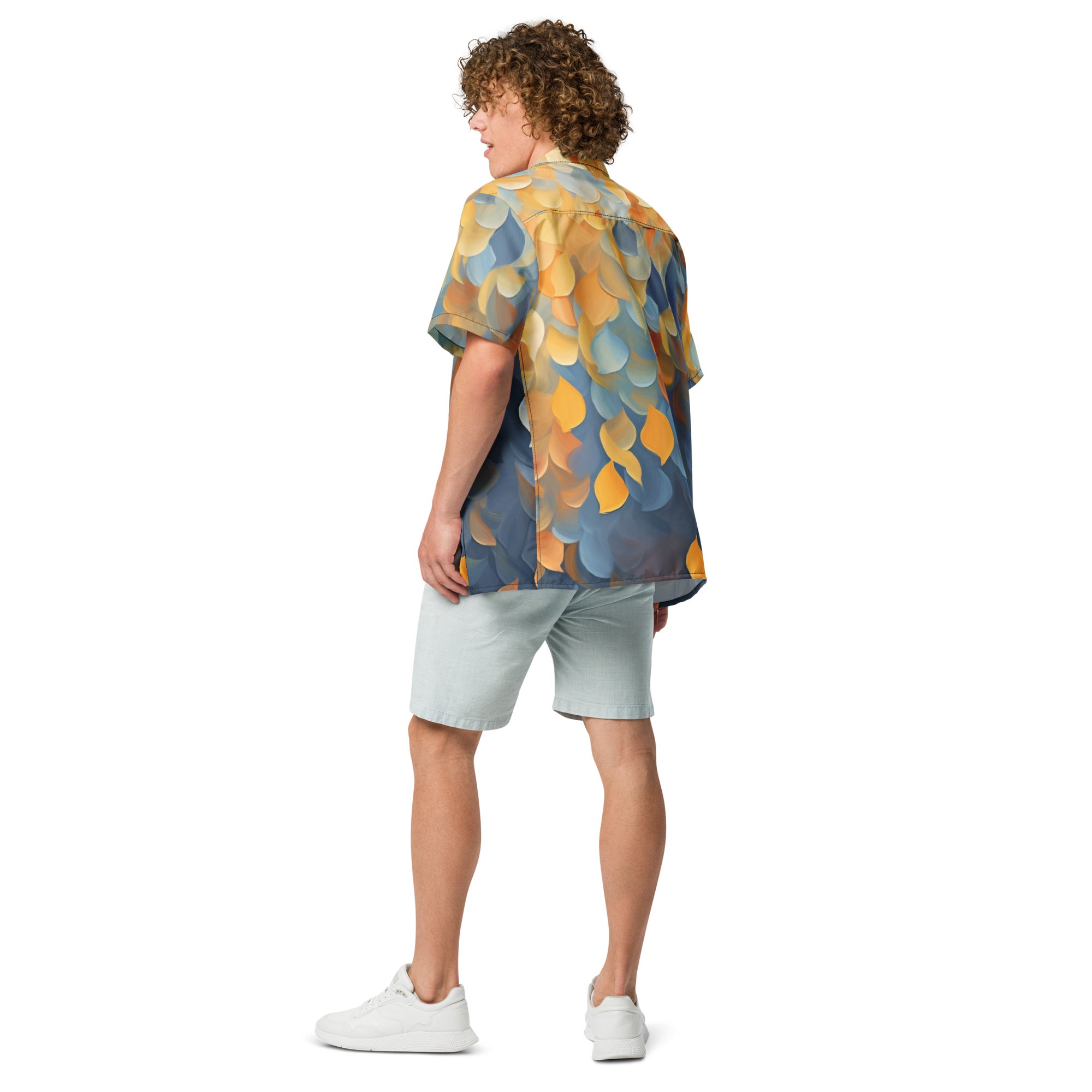 Leaving Fall Button - Up Shirt | Autumn Nature Shirt - Caster Coast