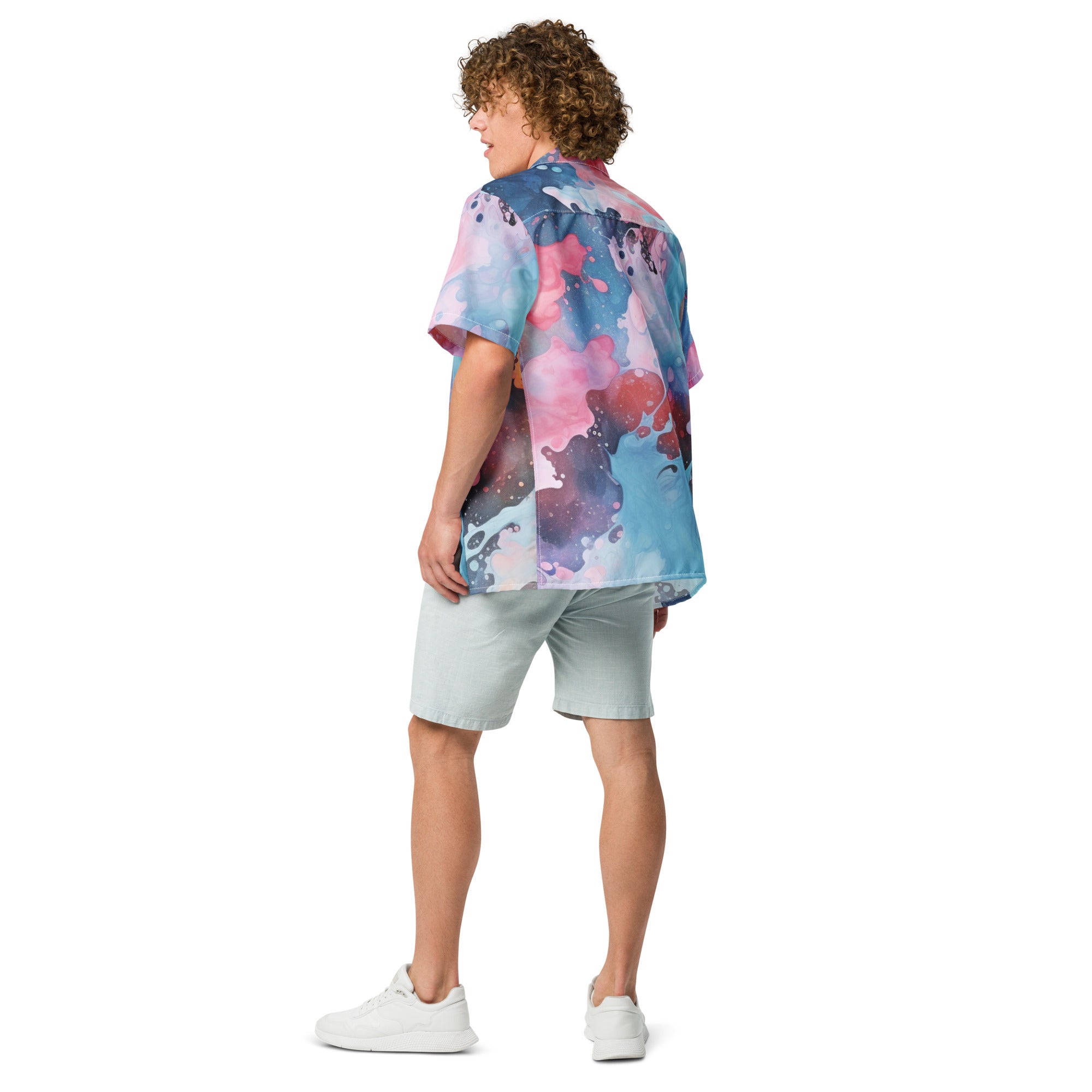 New Drip Button - Up Shirt | Abstract Art Shirt - Caster Coast