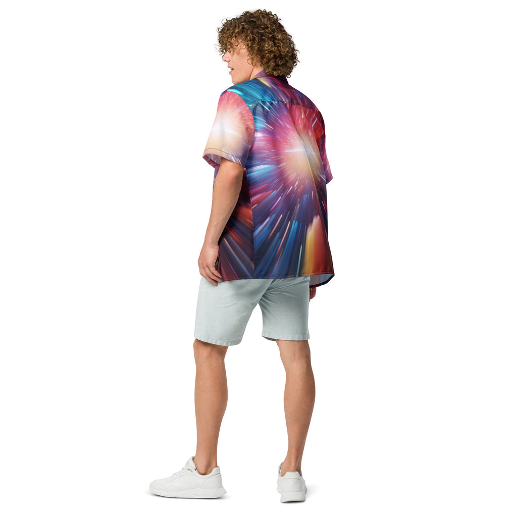 Across the Galaxy Button - Up Shirt | Space Sci - Fi Shirt - Caster Coast