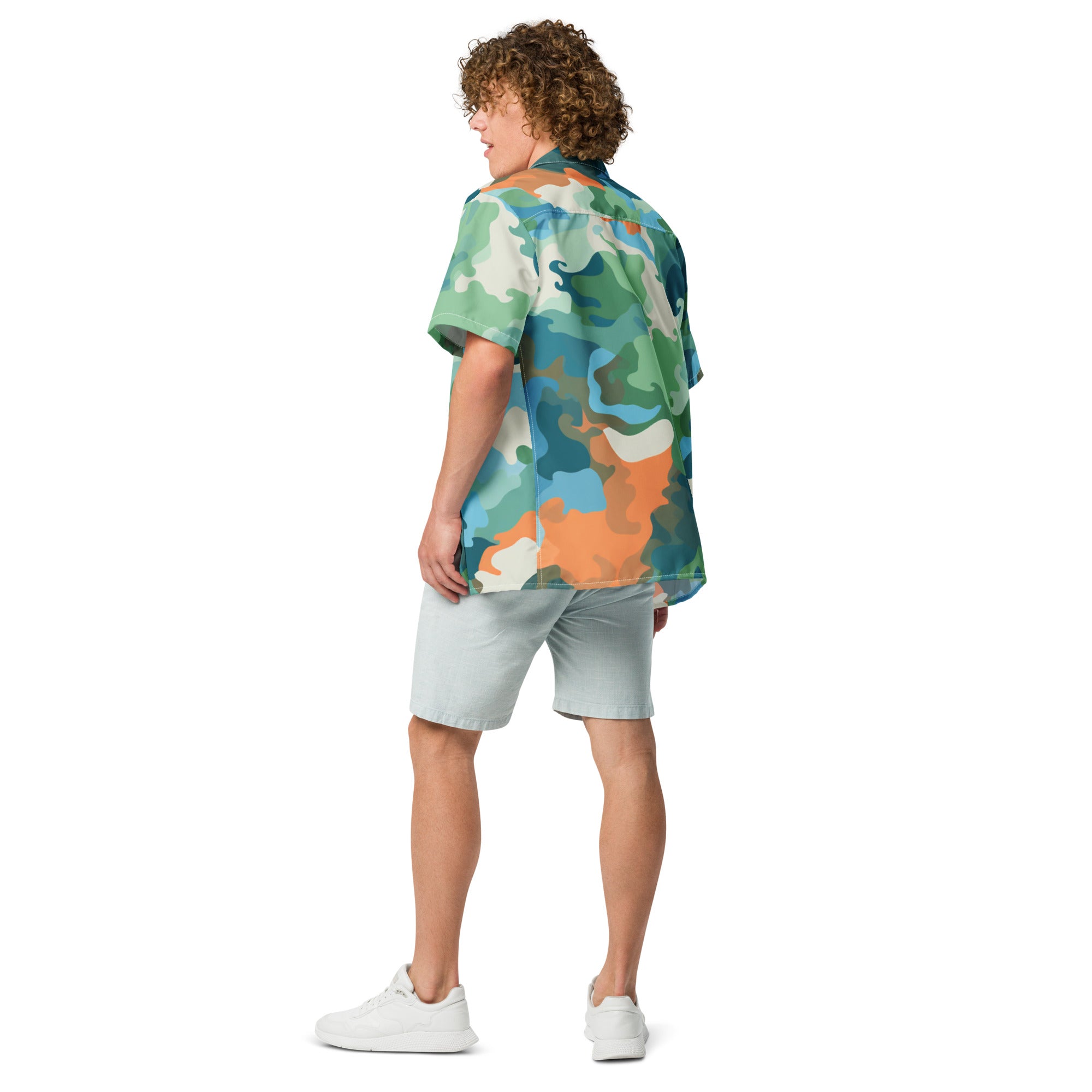 Subtle Gaming Camo Button - Down Shirt | Geek Dad Fashion - Caster Coast