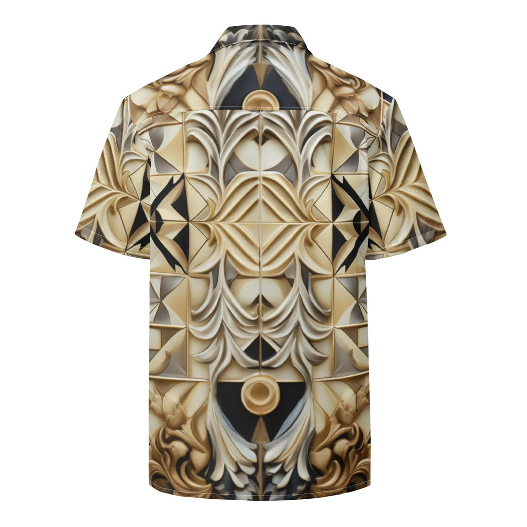 Ornate Chessboard Button - Up Shirt | Chess Pattern Shirt - Caster Coast