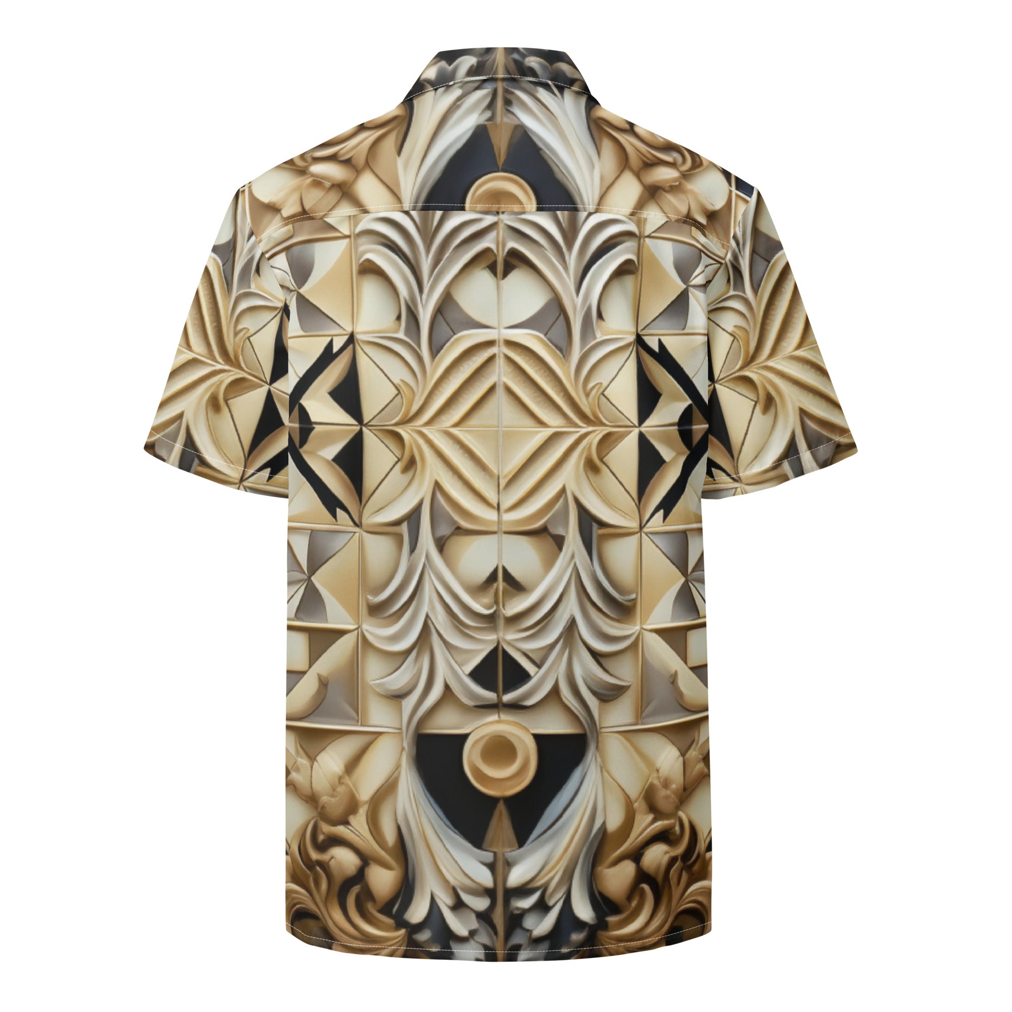 Ornate Chessboard Button - Up Shirt | Chess Pattern Shirt - Caster Coast
