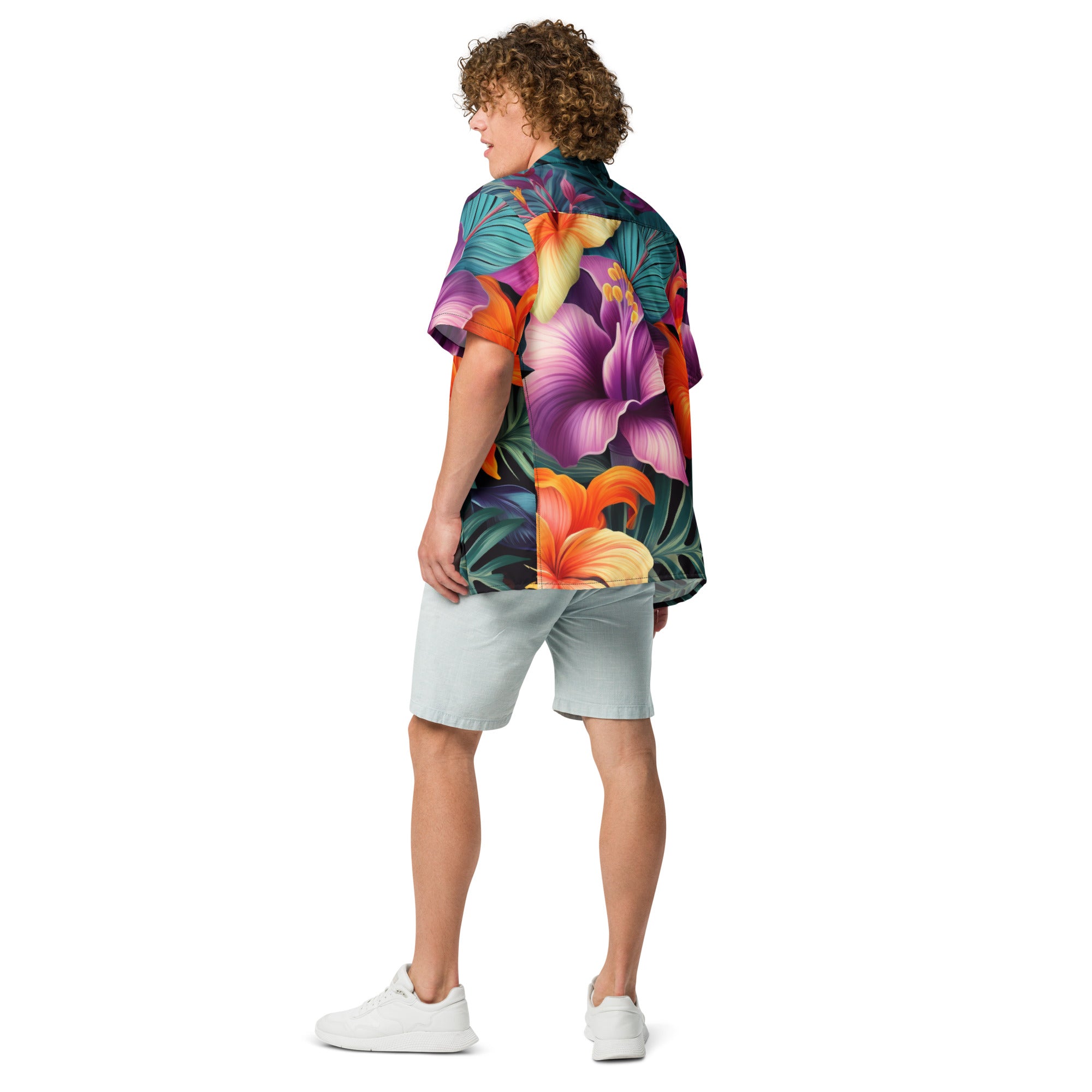 Hawaii Time Button - Up Shirt | Tropical Aloha Shirt - Caster Coast