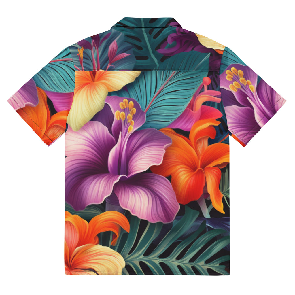 Hawaii Time Button - Up Shirt | Tropical Aloha Shirt - Caster Coast