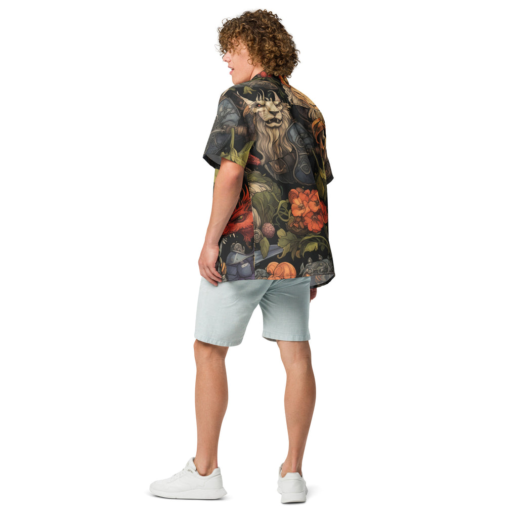 Dungeon Master Button - Up Shirt | D&D Shirt for Geek Dads - Caster Coast
