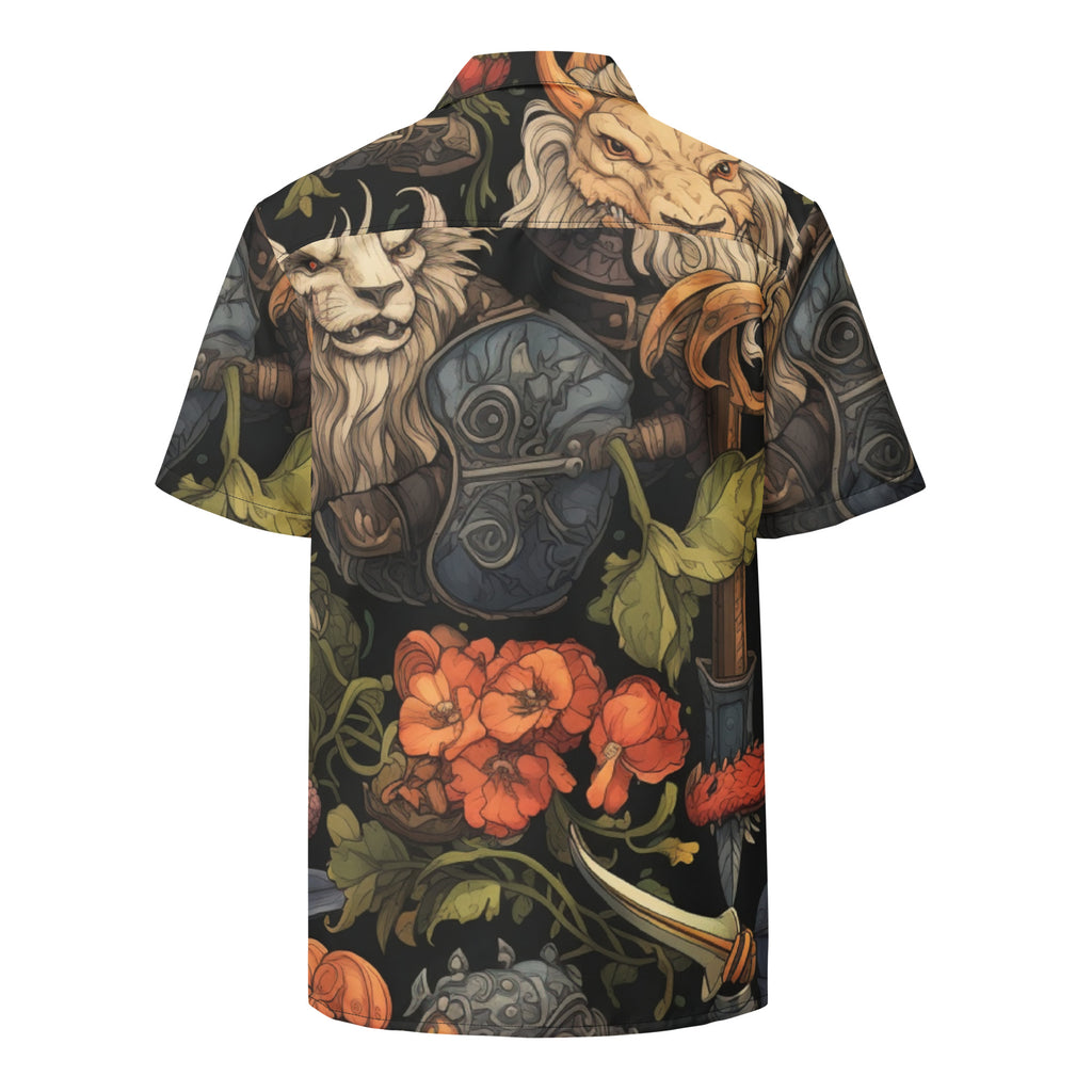 Dungeon Master Button - Up Shirt | D&D Shirt for Geek Dads - Caster Coast