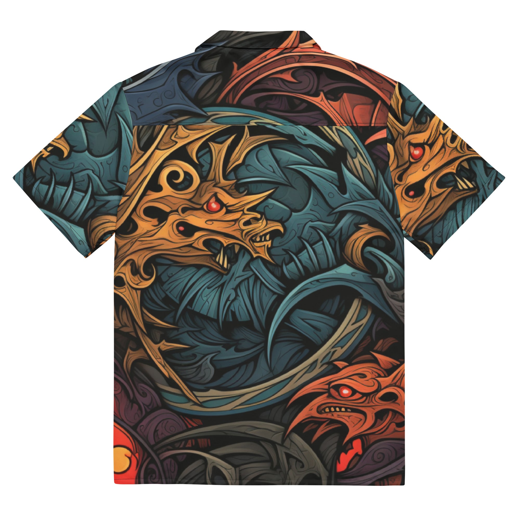 The Dragon Lord Button - Up Shirt | Fantasy Dragon Shirt - Caster Coast