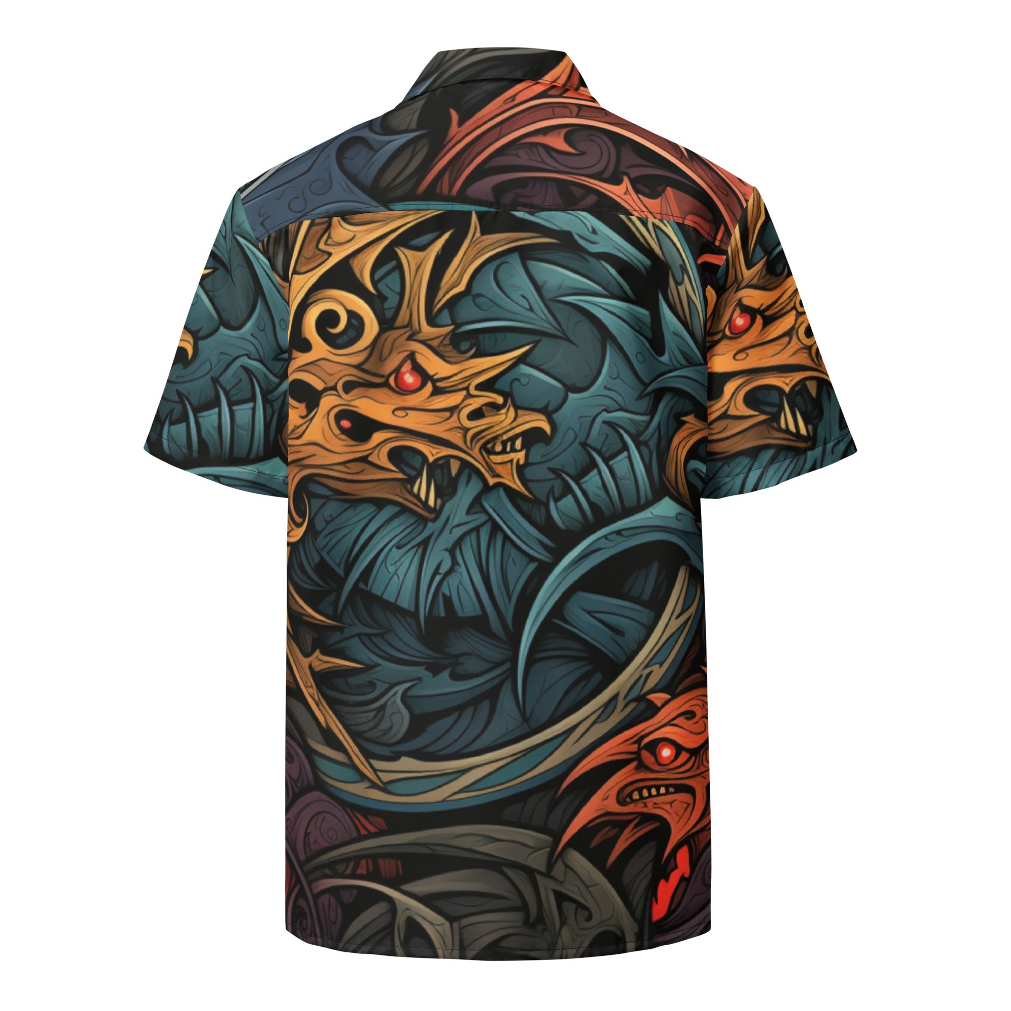 The Dragon Lord Button - Up Shirt | Fantasy Dragon Shirt - Caster Coast