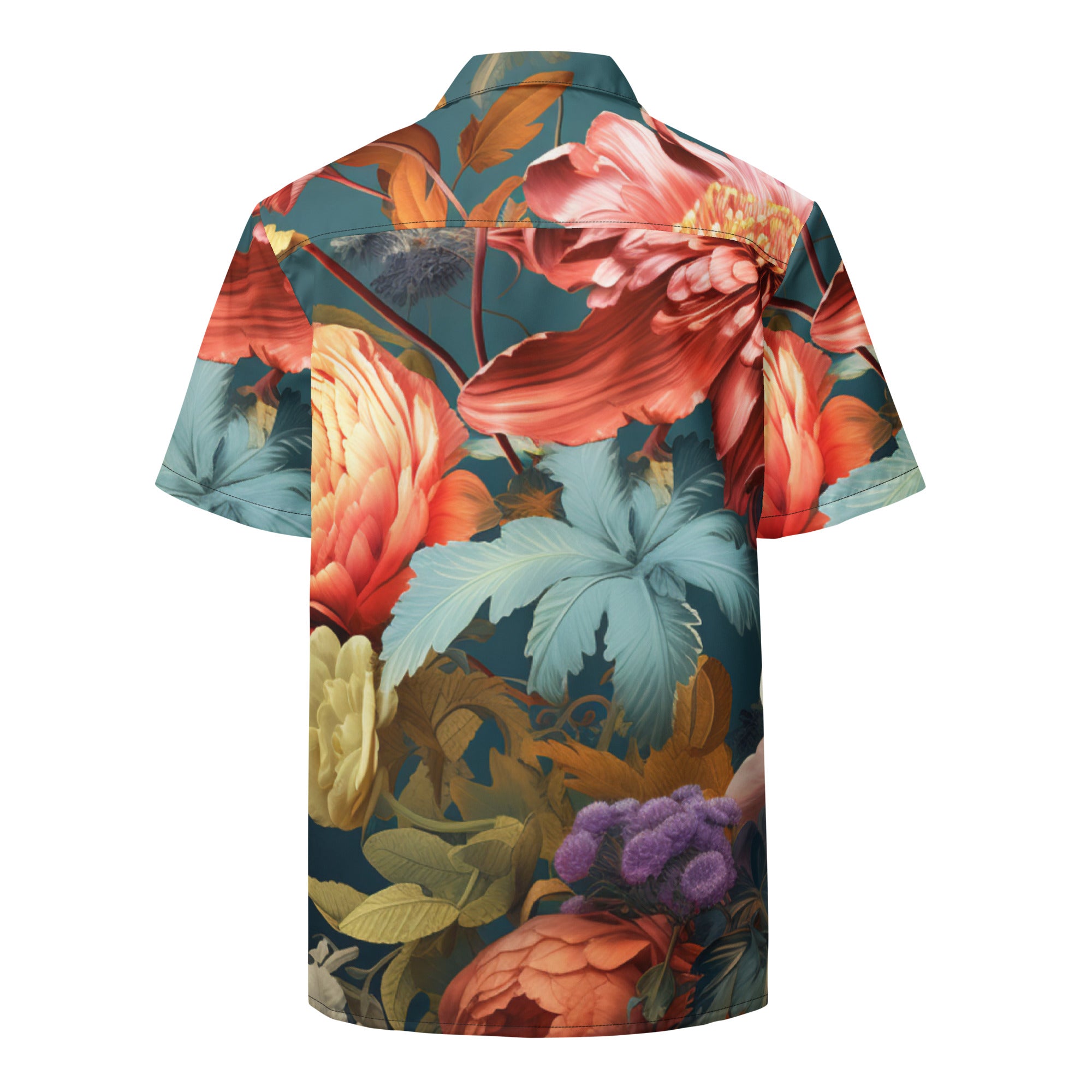NPC Vacation Shirt | Funny Gamer Dad Floral Button - Up - Caster Coast