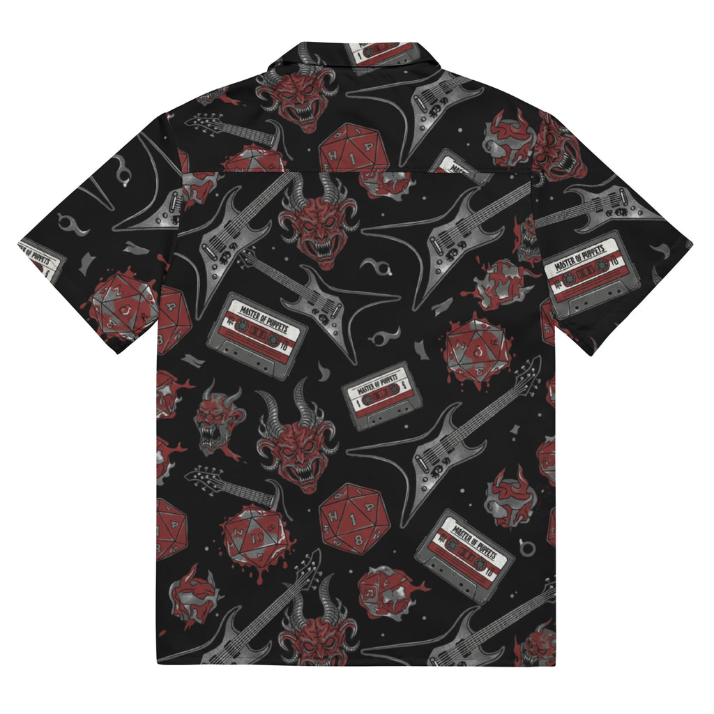 Hellfire Club Button - Up Shirt | Stranger Things Inspired D&D Club Gear - Caster Coast