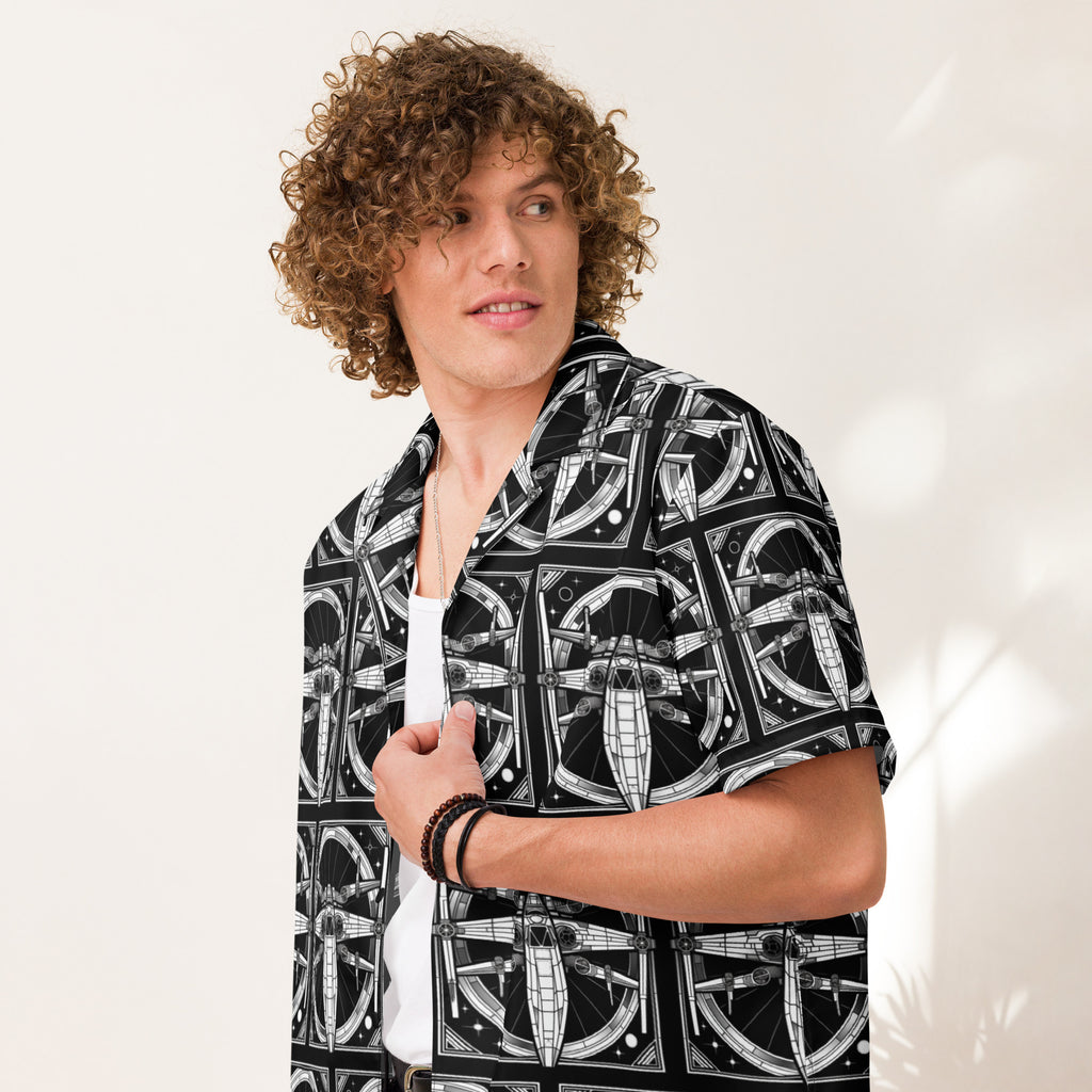Starship Button - Up Shirt | Sci - Fi Space Shirt - Caster Coast