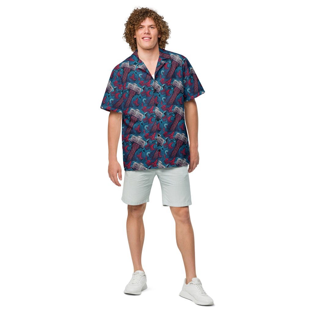 Hammer Time Button - Up Shirt | Retro Hip Hop Shirt - Caster Coast