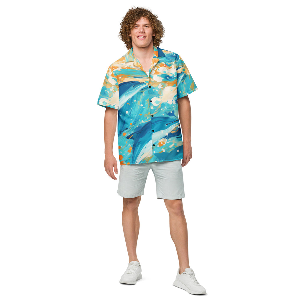 Miami Fan Button - Up Shirt | Football Shirt - Caster Coast