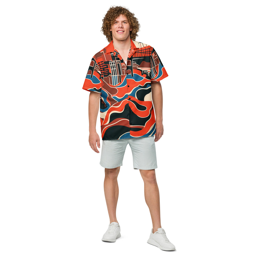 SF Fan Button - Up Shirt | Baseball Shirt - Caster Coast