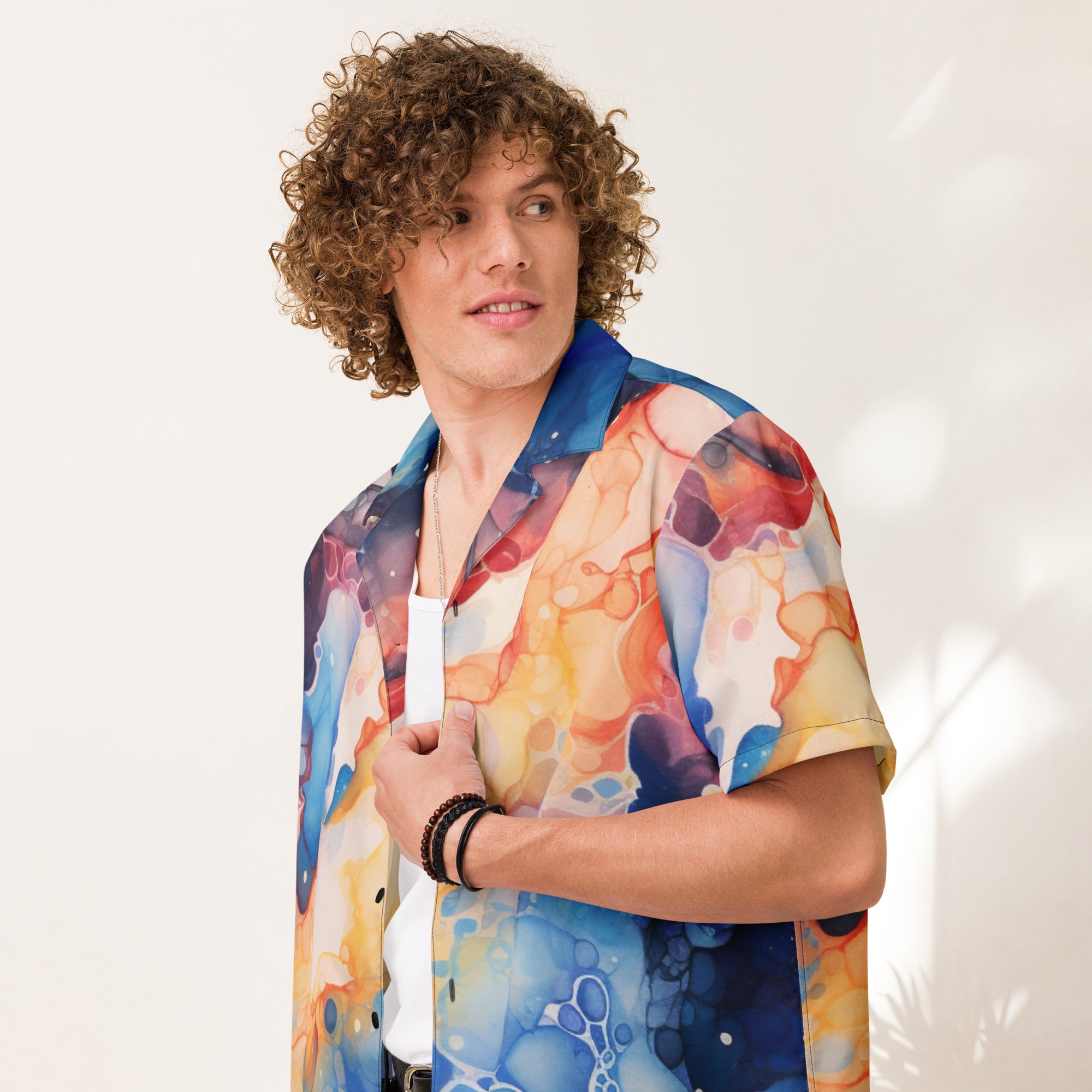 Surreal Space Button - Up Shirt | Psychedelic Sci - Fi Shirt - Caster Coast