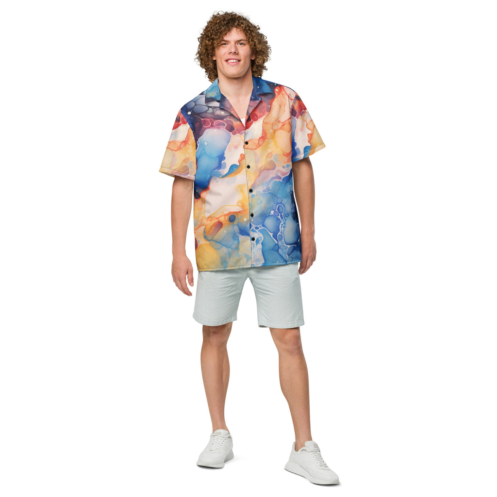 Surreal Space Button - Up Shirt | Psychedelic Sci - Fi Shirt - Caster Coast
