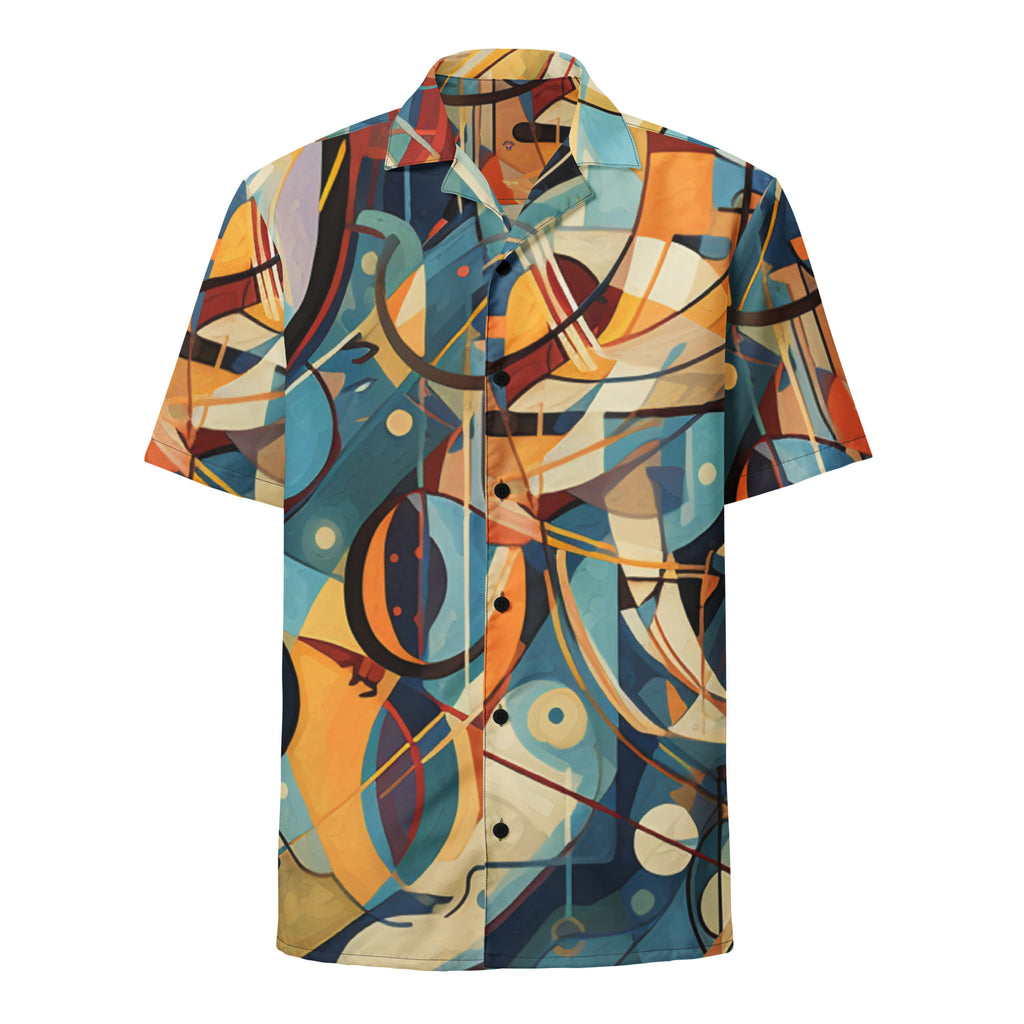 The Cubist Curveball Button - Up | Artistic Baseball Shirt for Geek Dads - Caster Coast