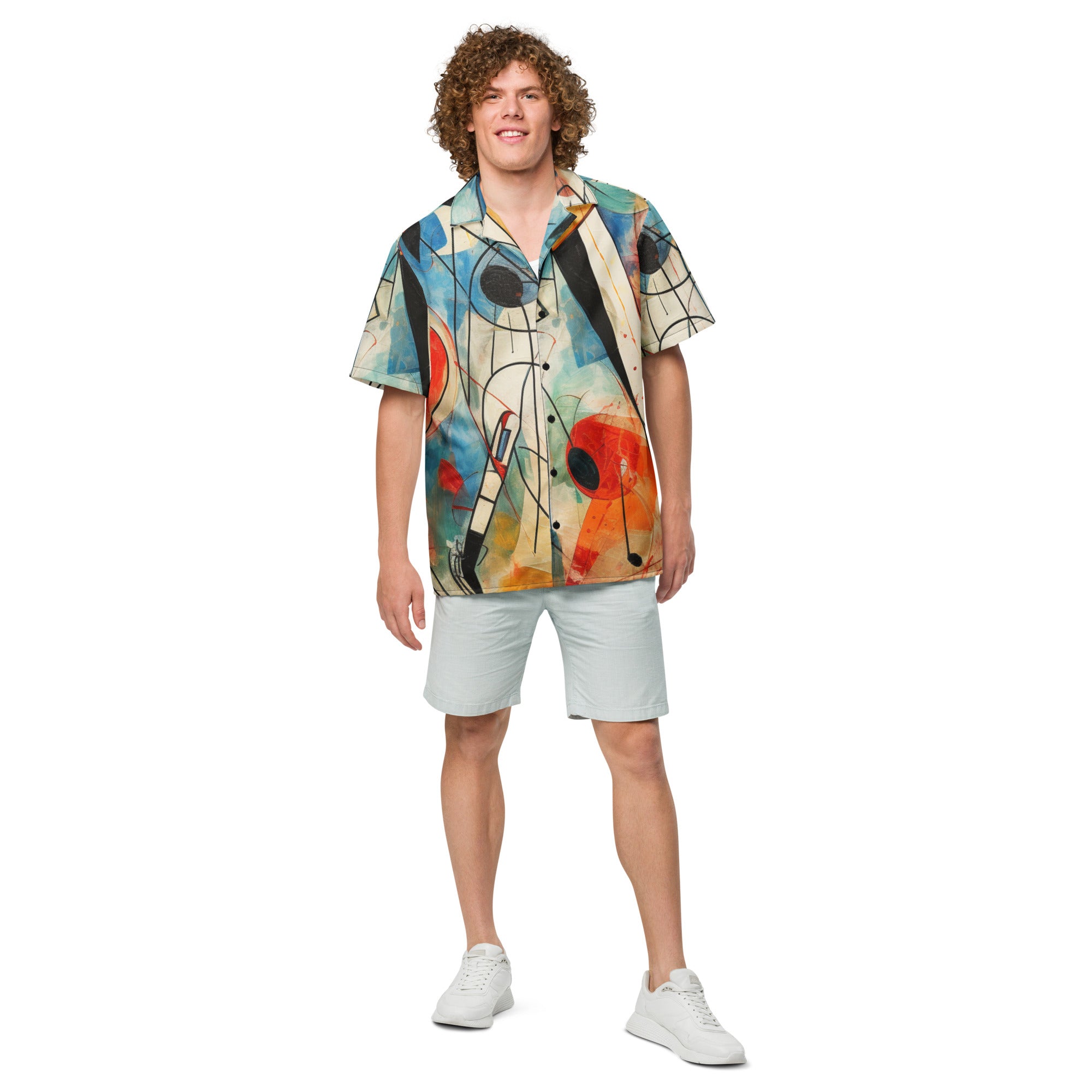 Play Ball Button-Up Shirt | AI Art Baseball Shirt