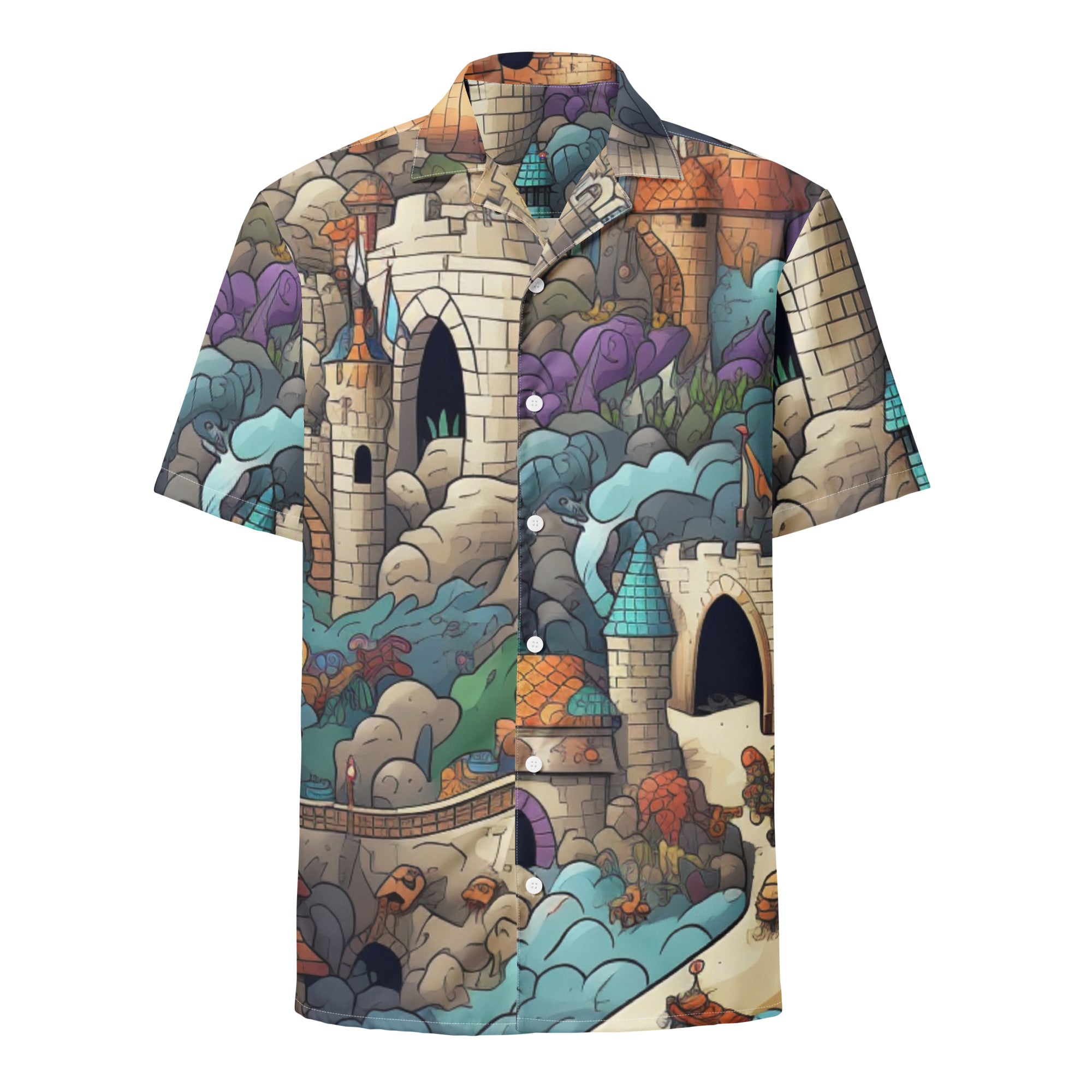 Castleland Button - Up | Fantasy Castle Shirt | Caster Coast - Caster Coast