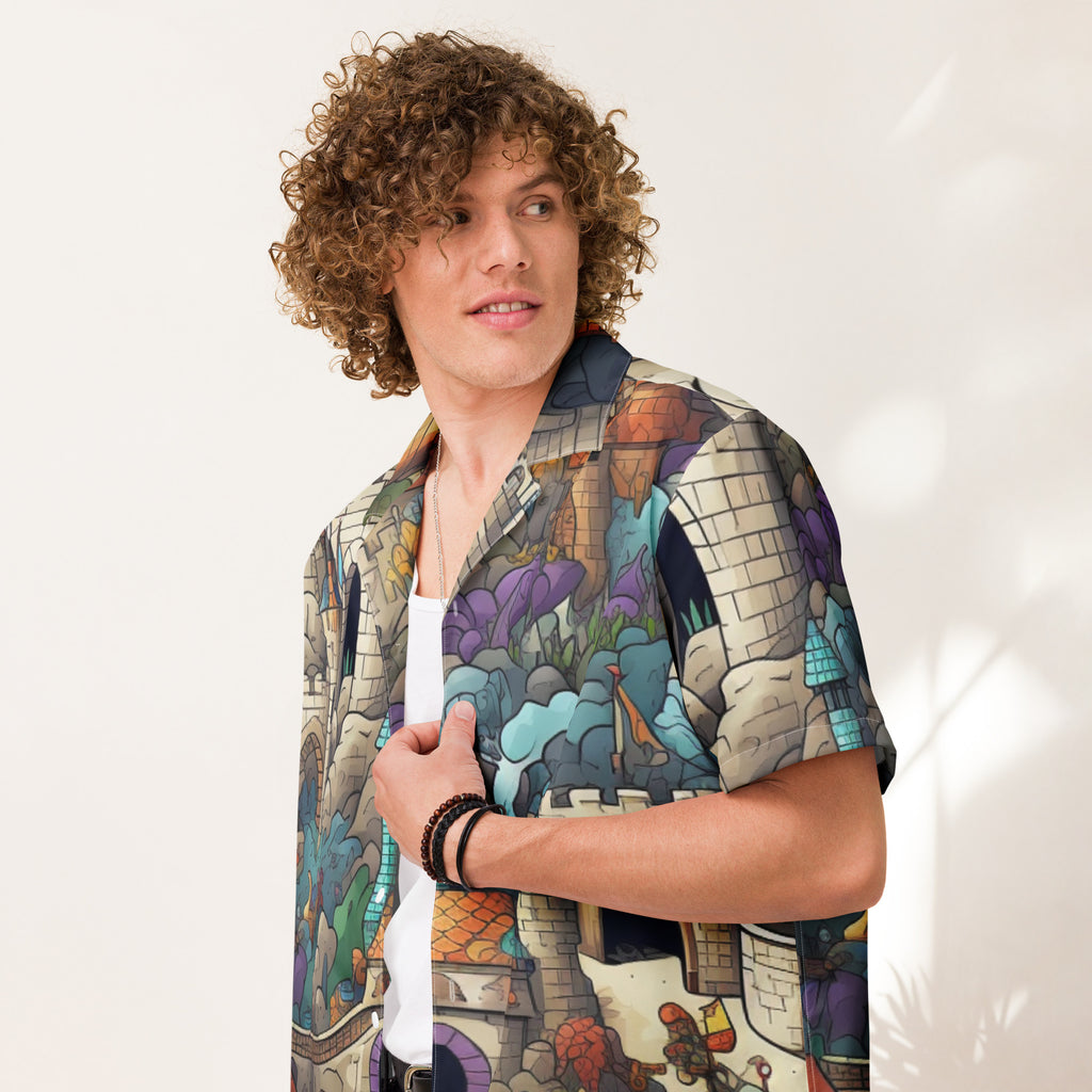 Castleland Button - Up | Fantasy Castle Shirt | Caster Coast - Caster Coast