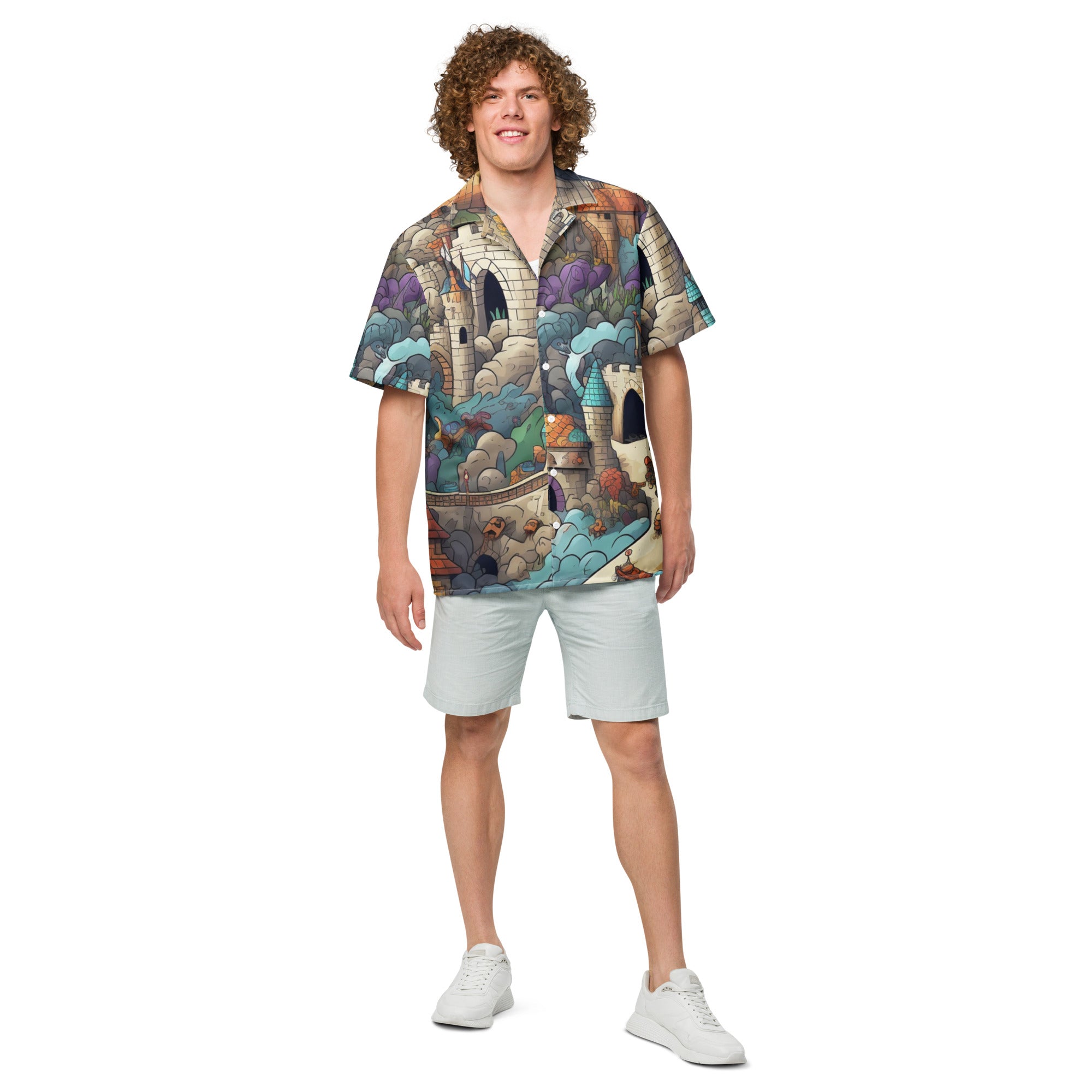 Castleland Button - Up | Fantasy Castle Shirt | Caster Coast - Caster Coast