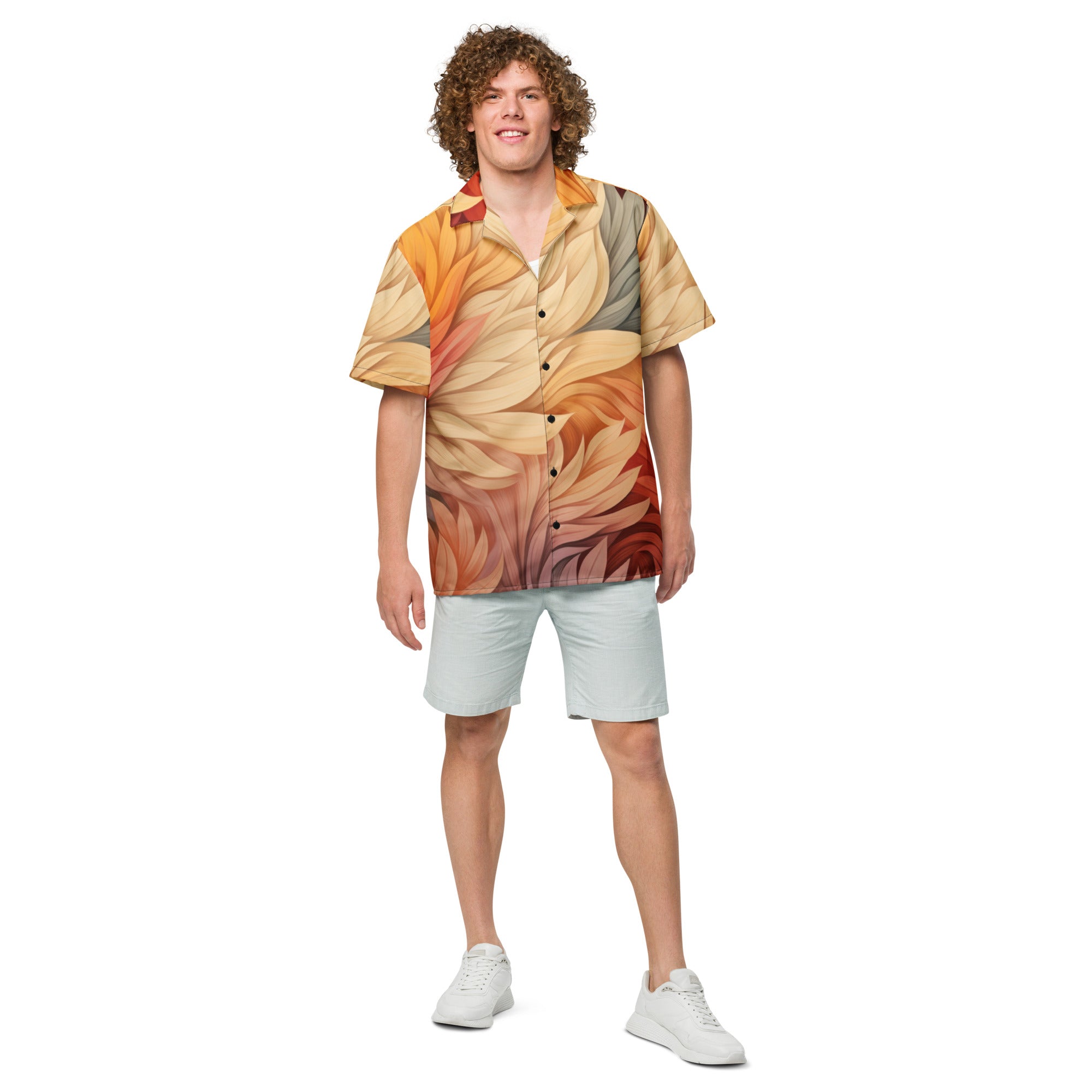 Amazing Fall Button - Up Shirt | Autumn Foliage Shirt - Caster Coast