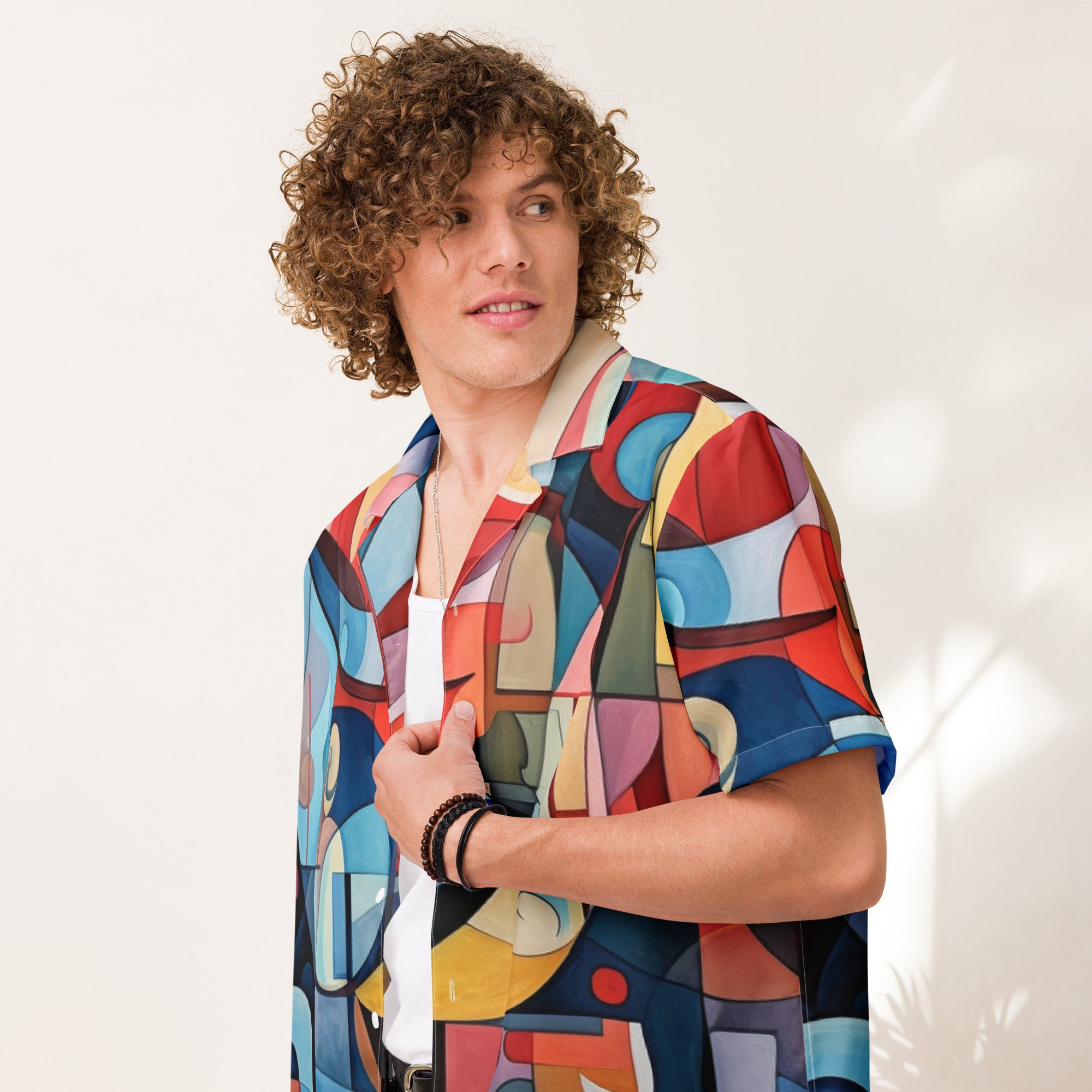 Abstract Art Unisex button shirt - Caster Coast