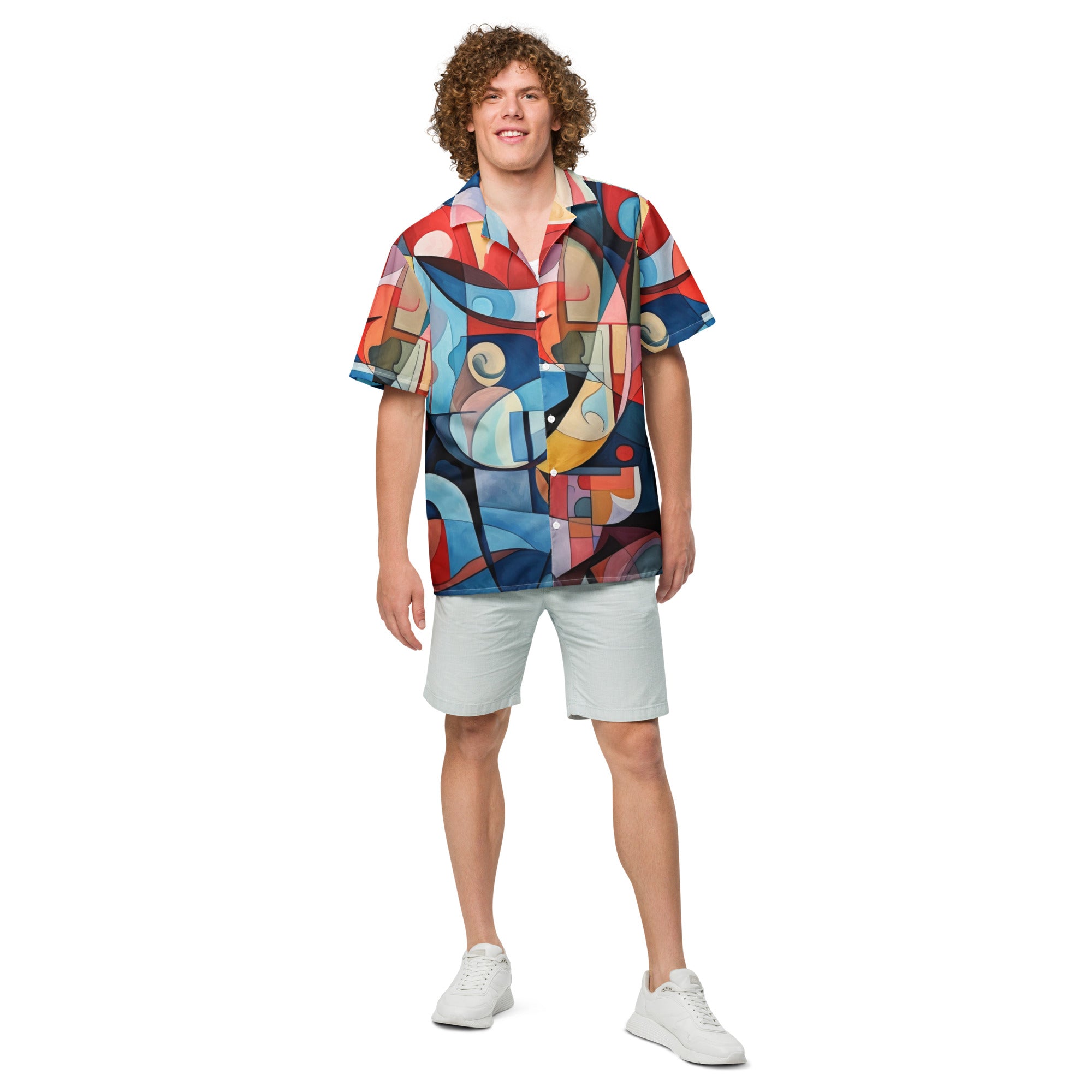 Abstract Art Unisex button shirt - Caster Coast