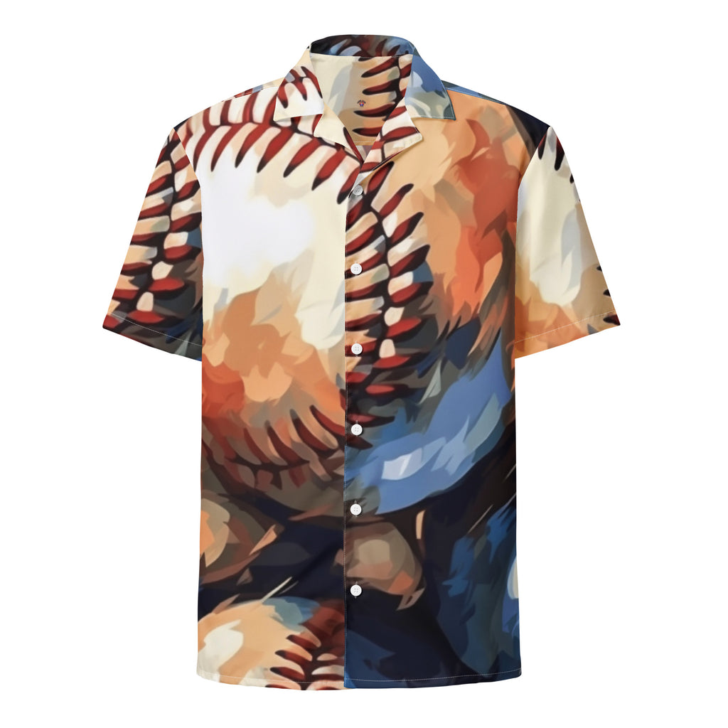 Be the Baseball Button - Up Shirt | Sports Geek Dad Shirt - Caster Coast