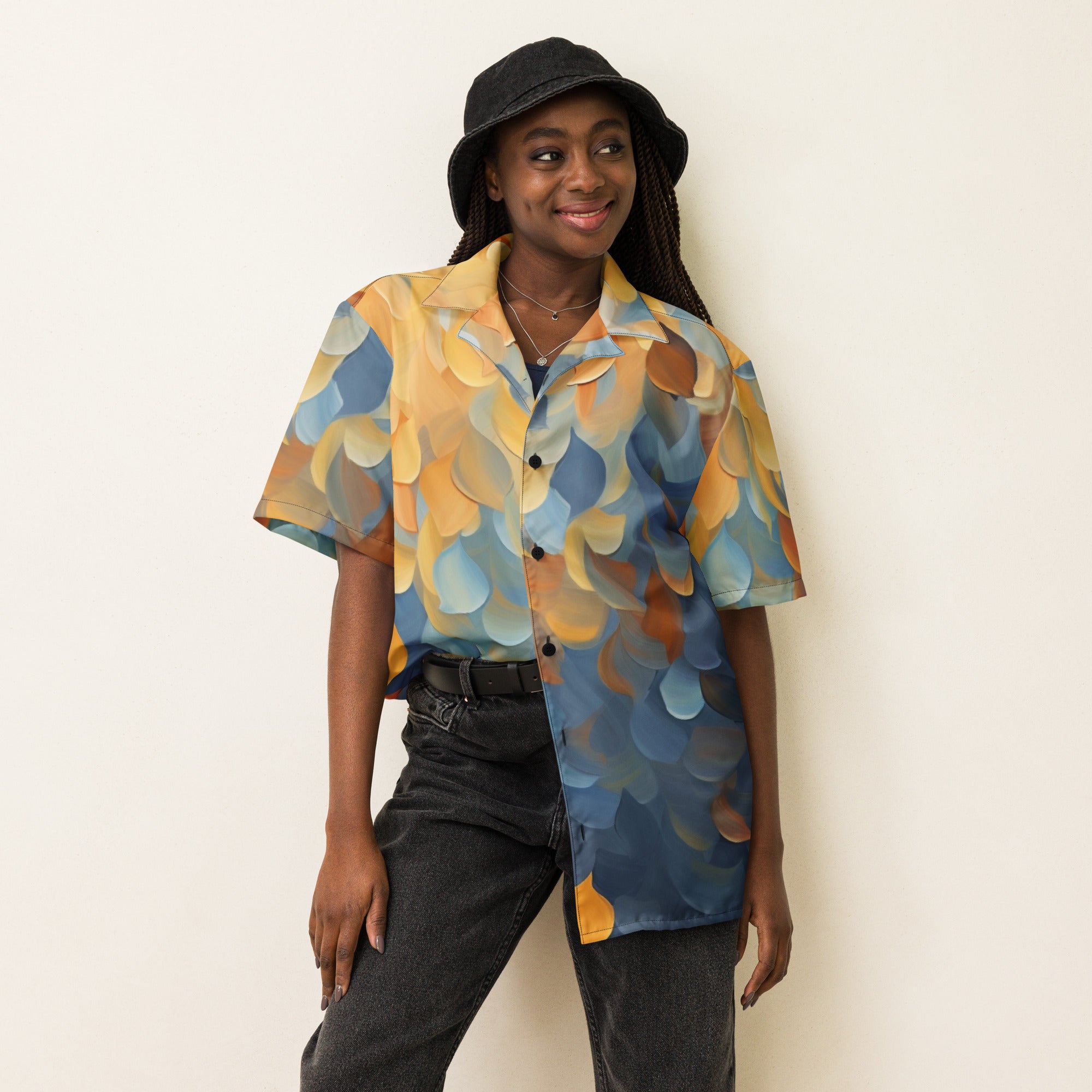 Leaving Fall Button - Up Shirt | Autumn Nature Shirt - Caster Coast