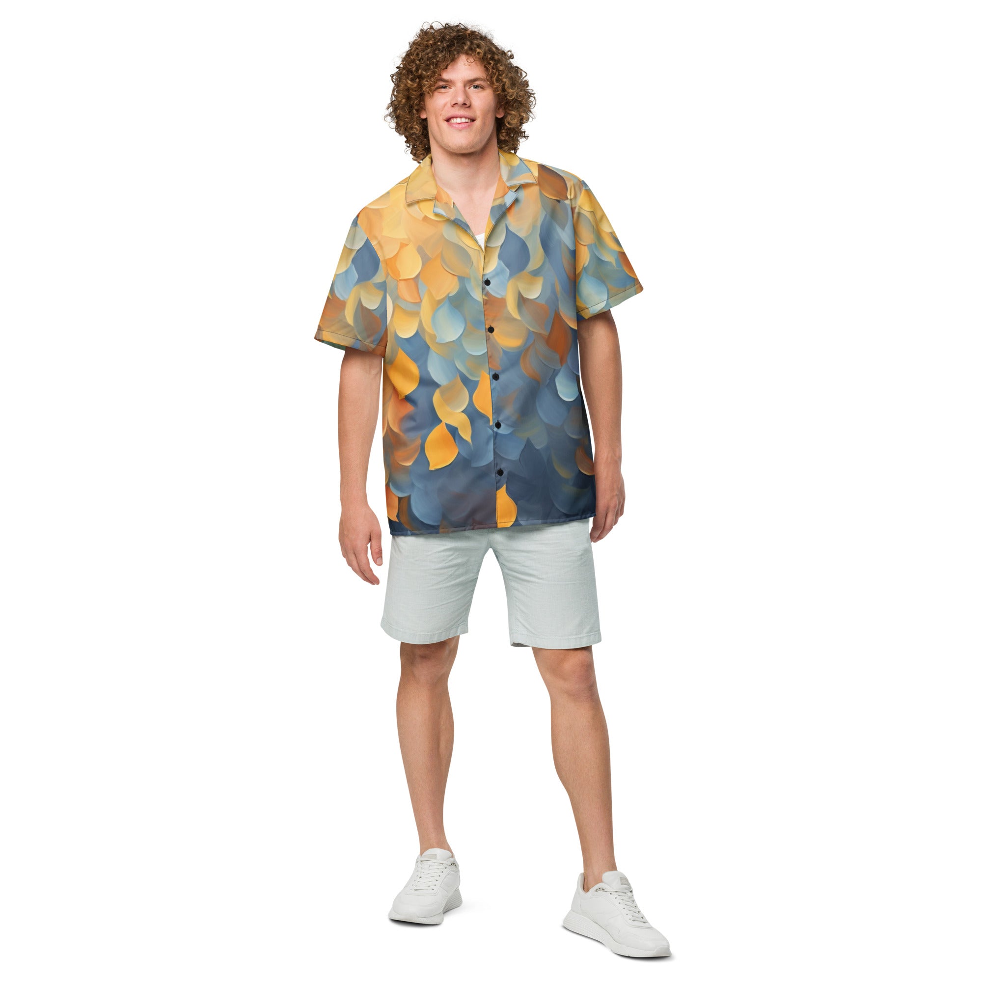 Leaving Fall Button - Up Shirt | Autumn Nature Shirt - Caster Coast