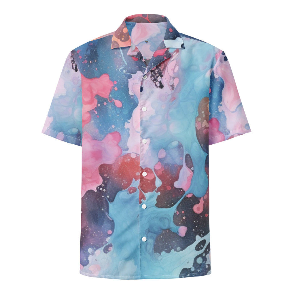 New Drip Button - Up Shirt | Abstract Art Shirt - Caster Coast