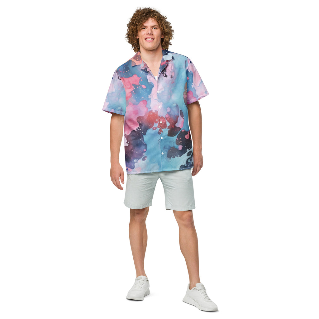 New Drip Button - Up Shirt | Abstract Art Shirt - Caster Coast