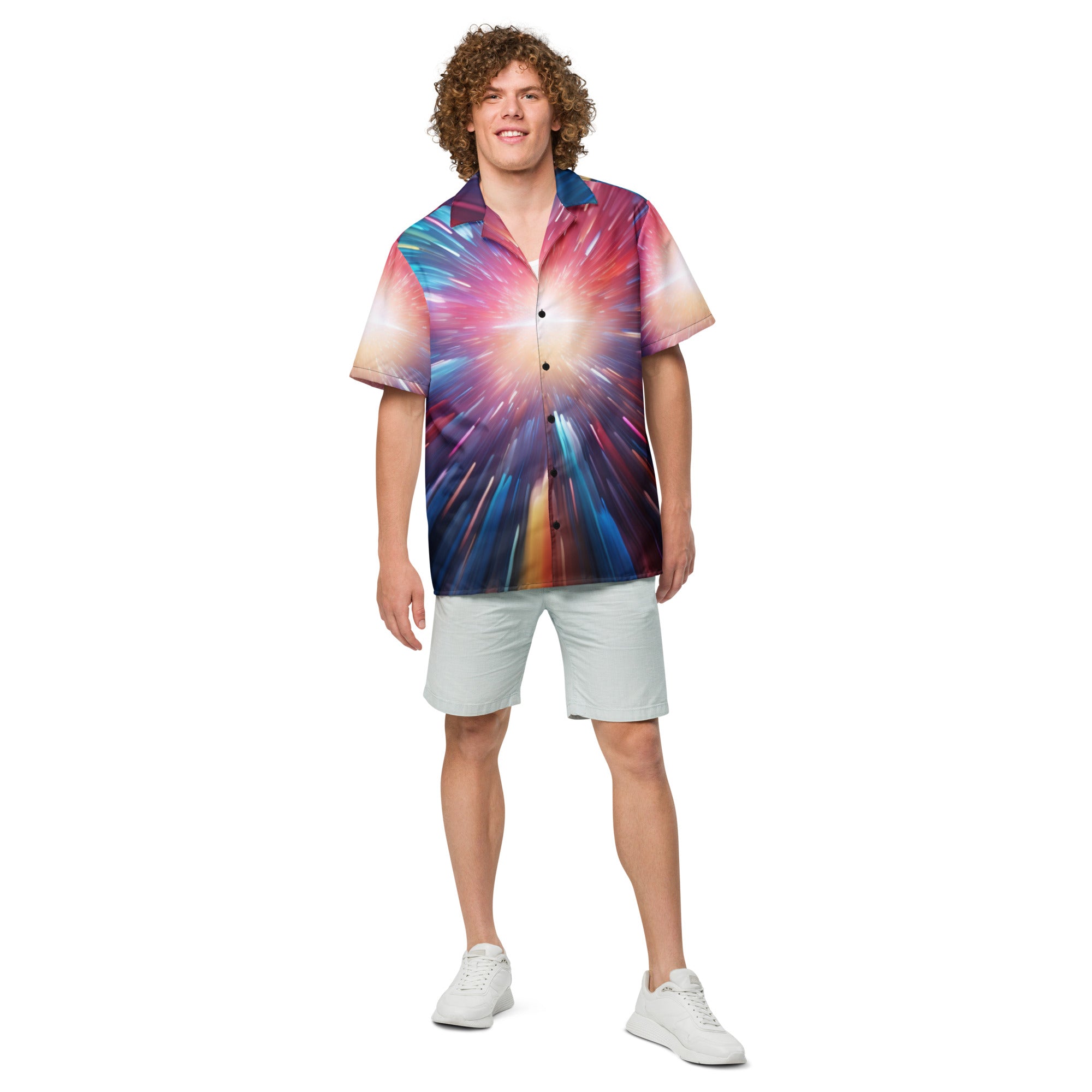 Across the Galaxy Button - Up Shirt | Space Sci - Fi Shirt - Caster Coast