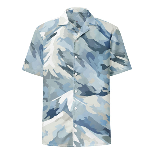 Arctic Stealth Camo Button - Up Shirt | Gaming & Esports Apparel - Caster Coast