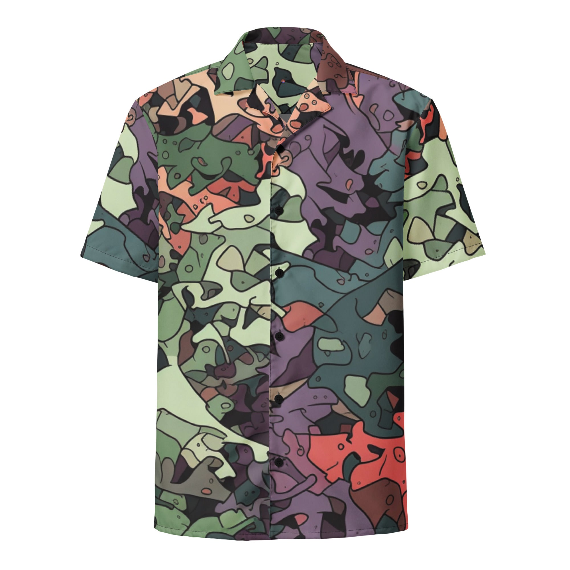 Dragon Camo Button - Up Shirt | Fantasy Camo Shirt - Caster Coast