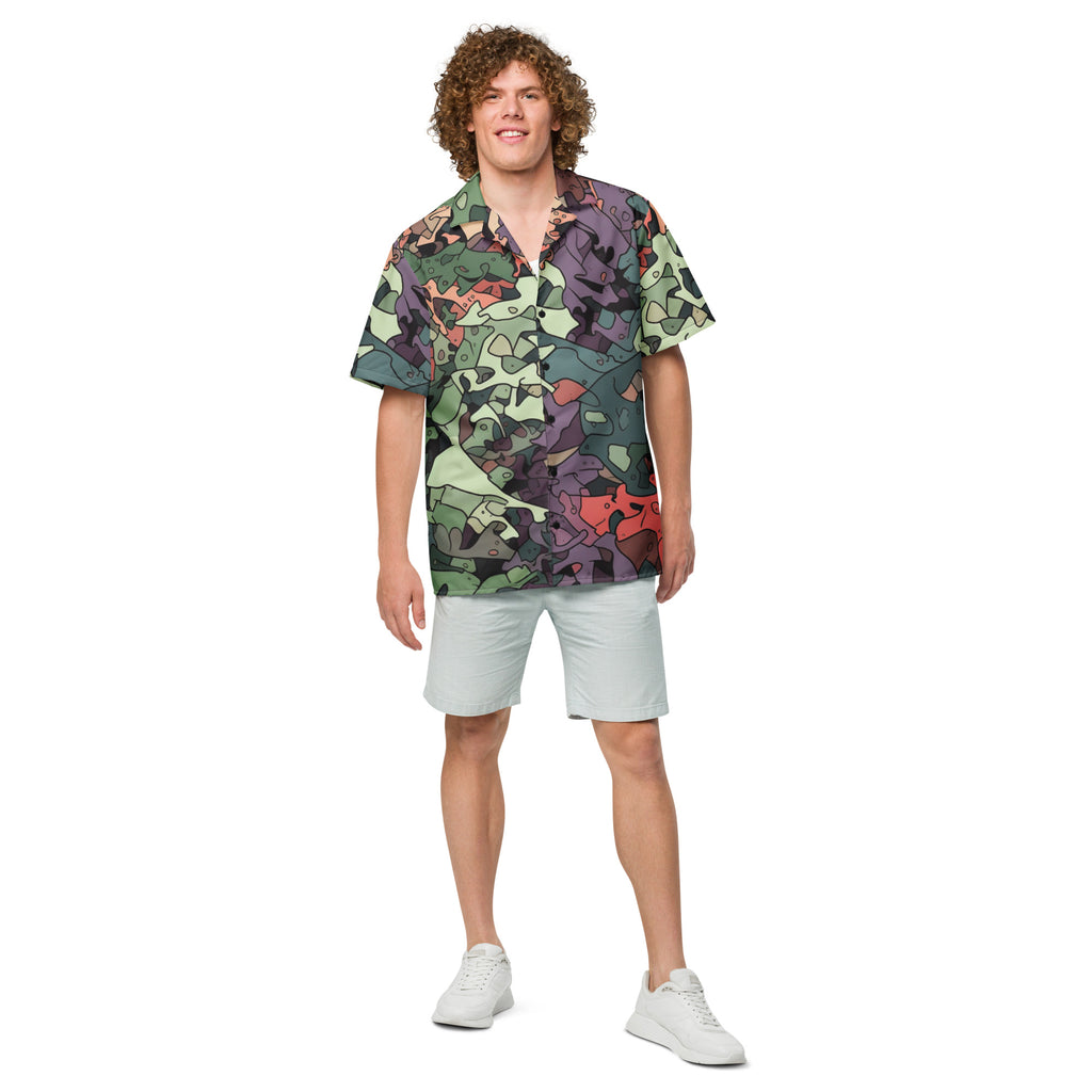 Dragon Camo Button - Up Shirt | Fantasy Camo Shirt - Caster Coast