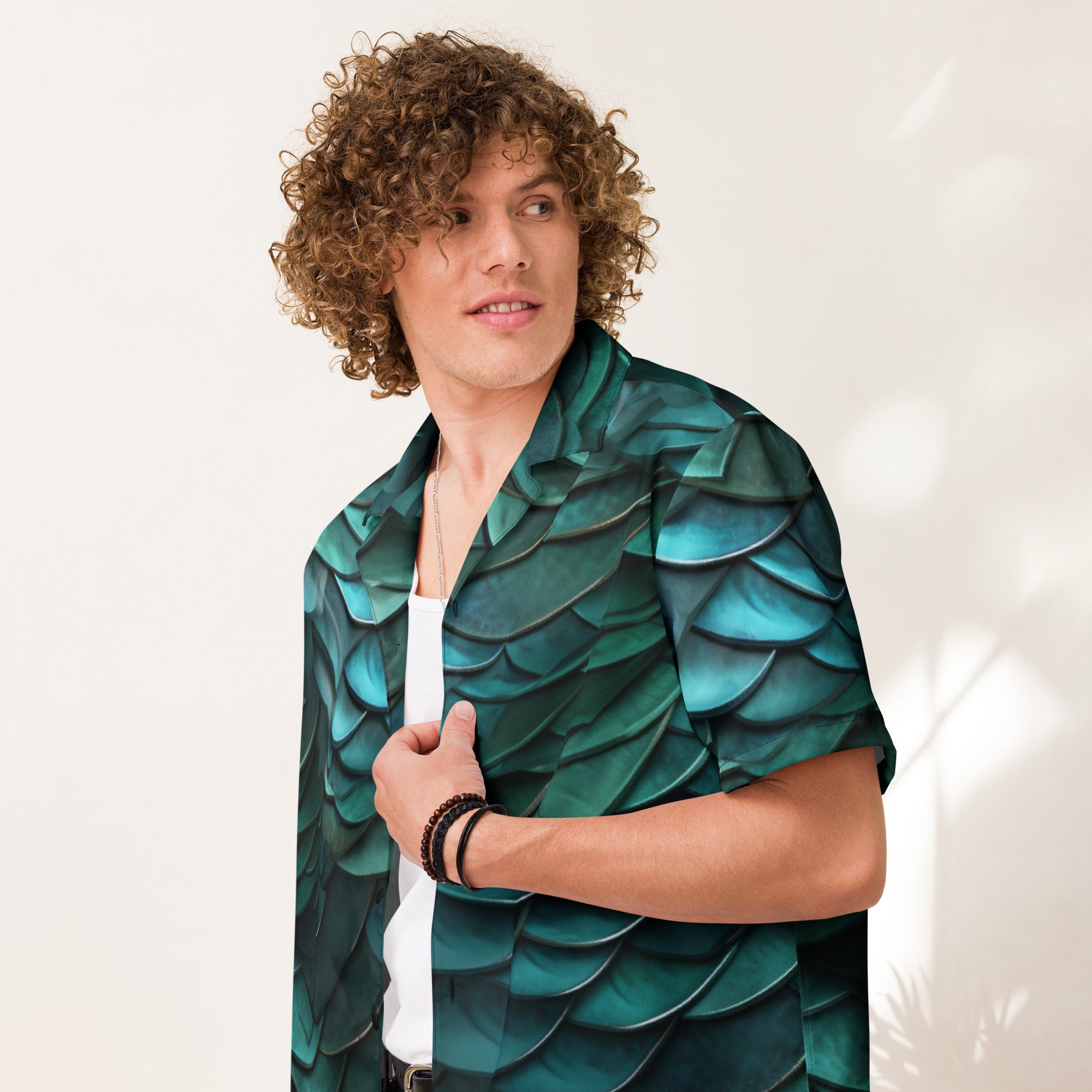 Dragonscale Armor Unisex button shirt - Caster Coast