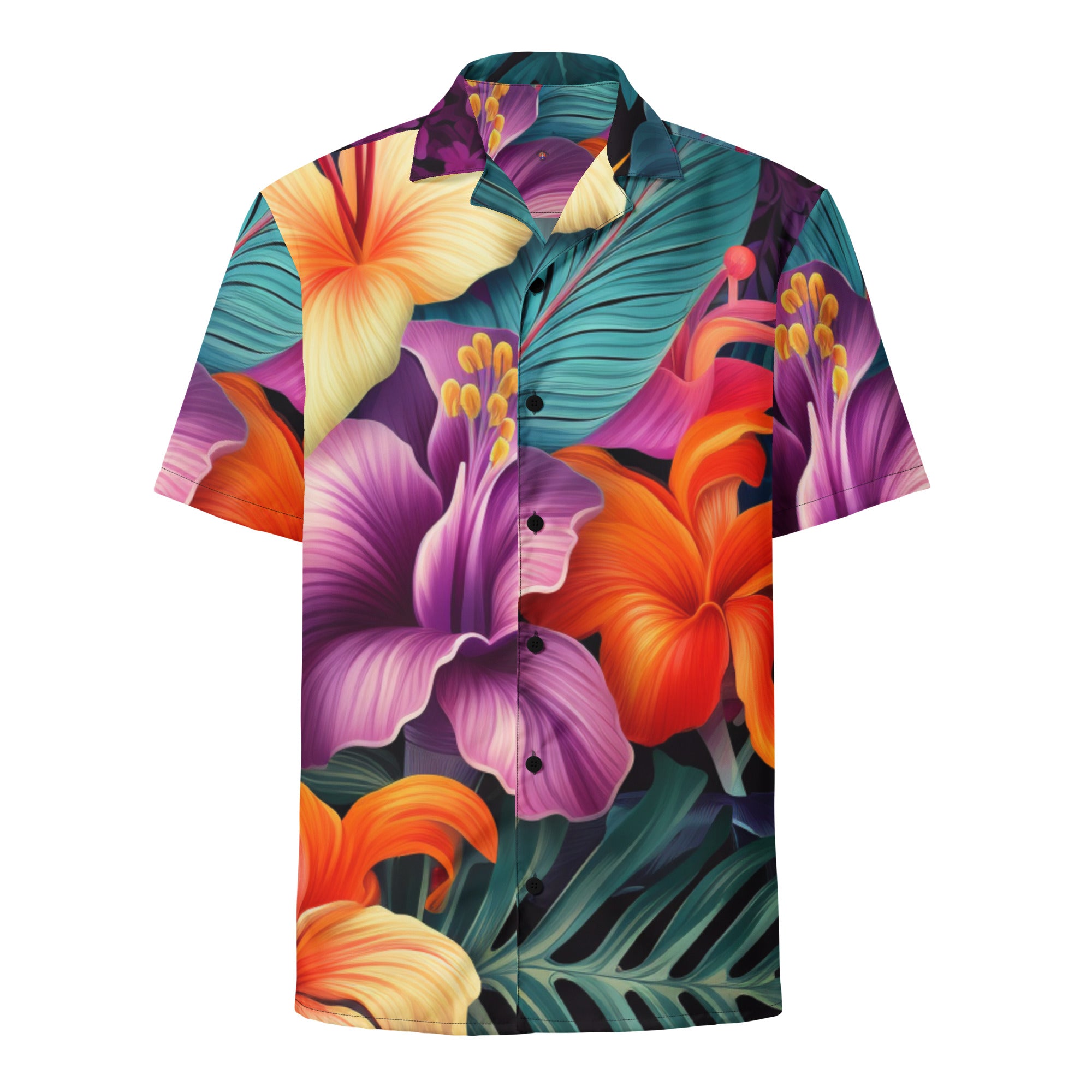 Hawaii Time Button - Up Shirt | Tropical Aloha Shirt - Caster Coast