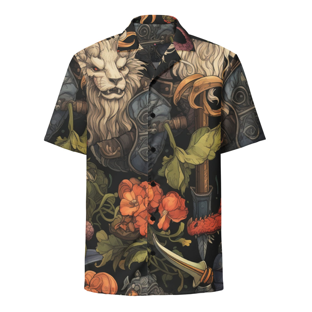 Dungeon Master Button - Up Shirt | D&D Shirt for Geek Dads - Caster Coast