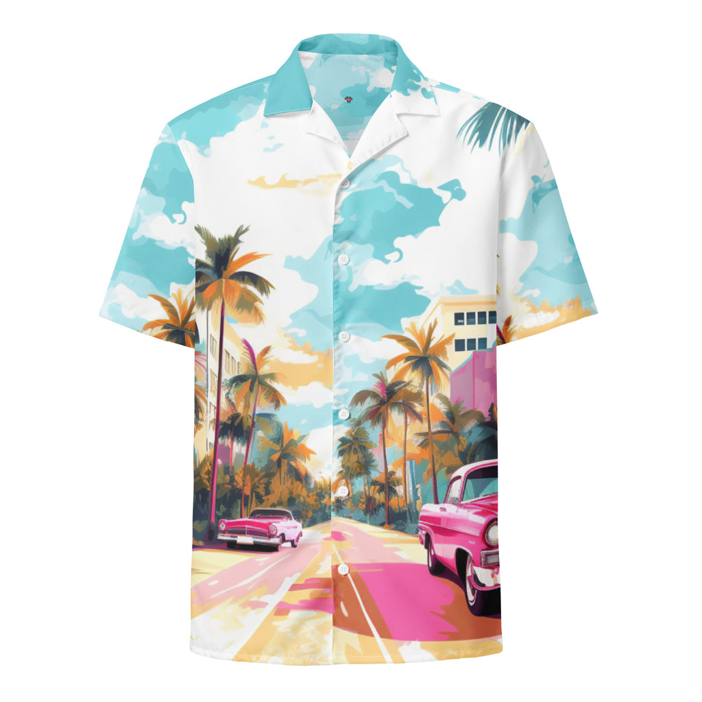 Ocean Drive Button - Up | Tropical Beach Shirt | Caster Coast - Caster Coast