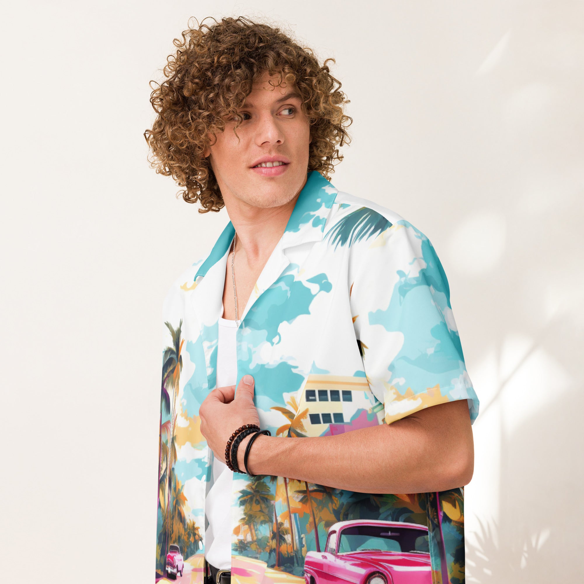 Ocean Drive Button - Up | Tropical Beach Shirt | Caster Coast - Caster Coast