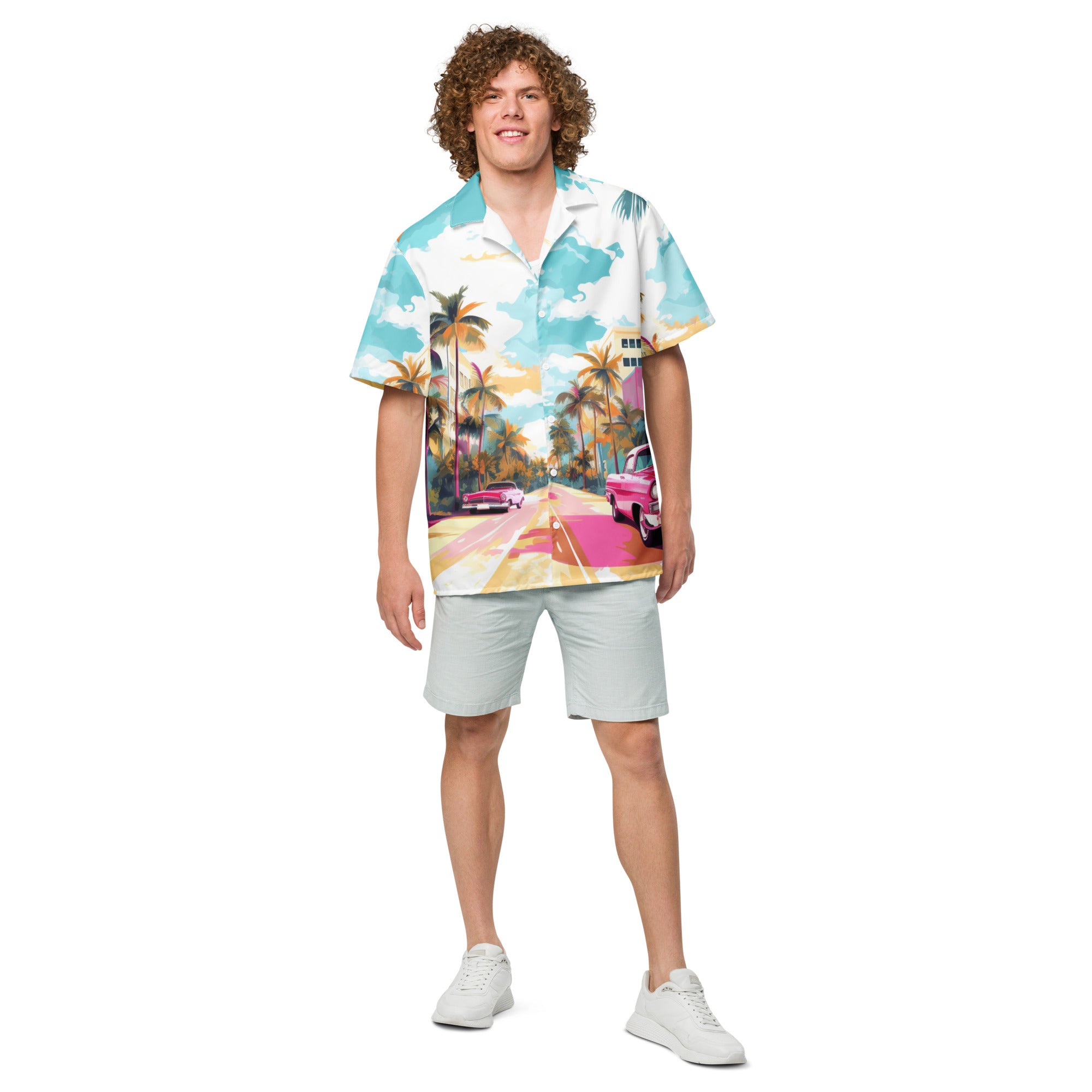 Ocean Drive Button - Up | Tropical Beach Shirt | Caster Coast - Caster Coast