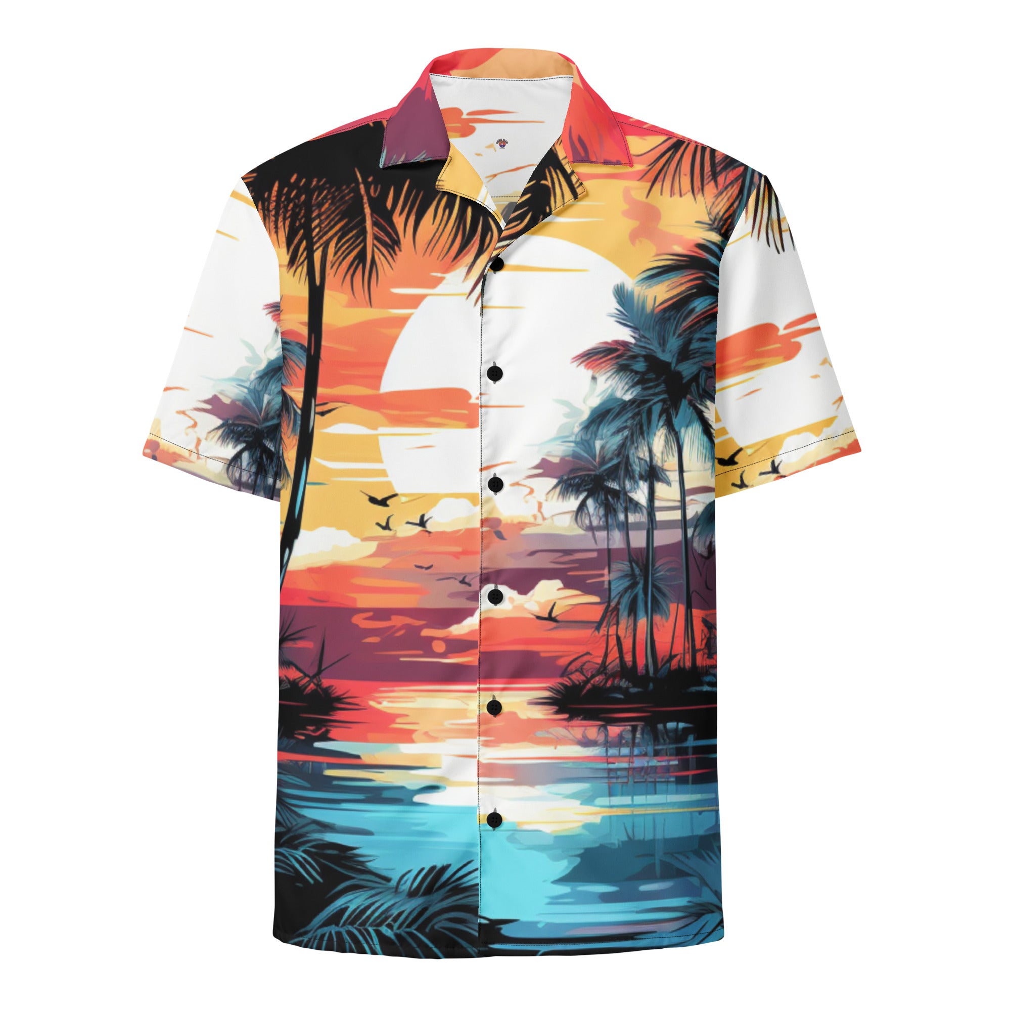 Beach Sunset Button - Up Shirt | Tropical Summer Shirt - Caster Coast
