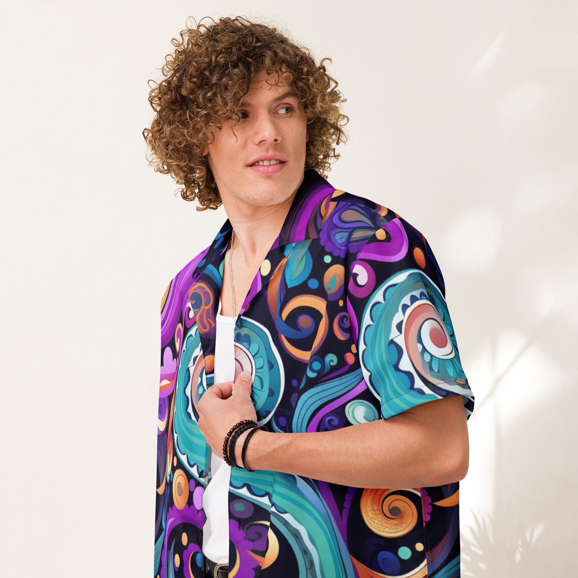 The Adventurer's Map Paisley Shirt | RPG Gamer Button - Up - Caster Coast