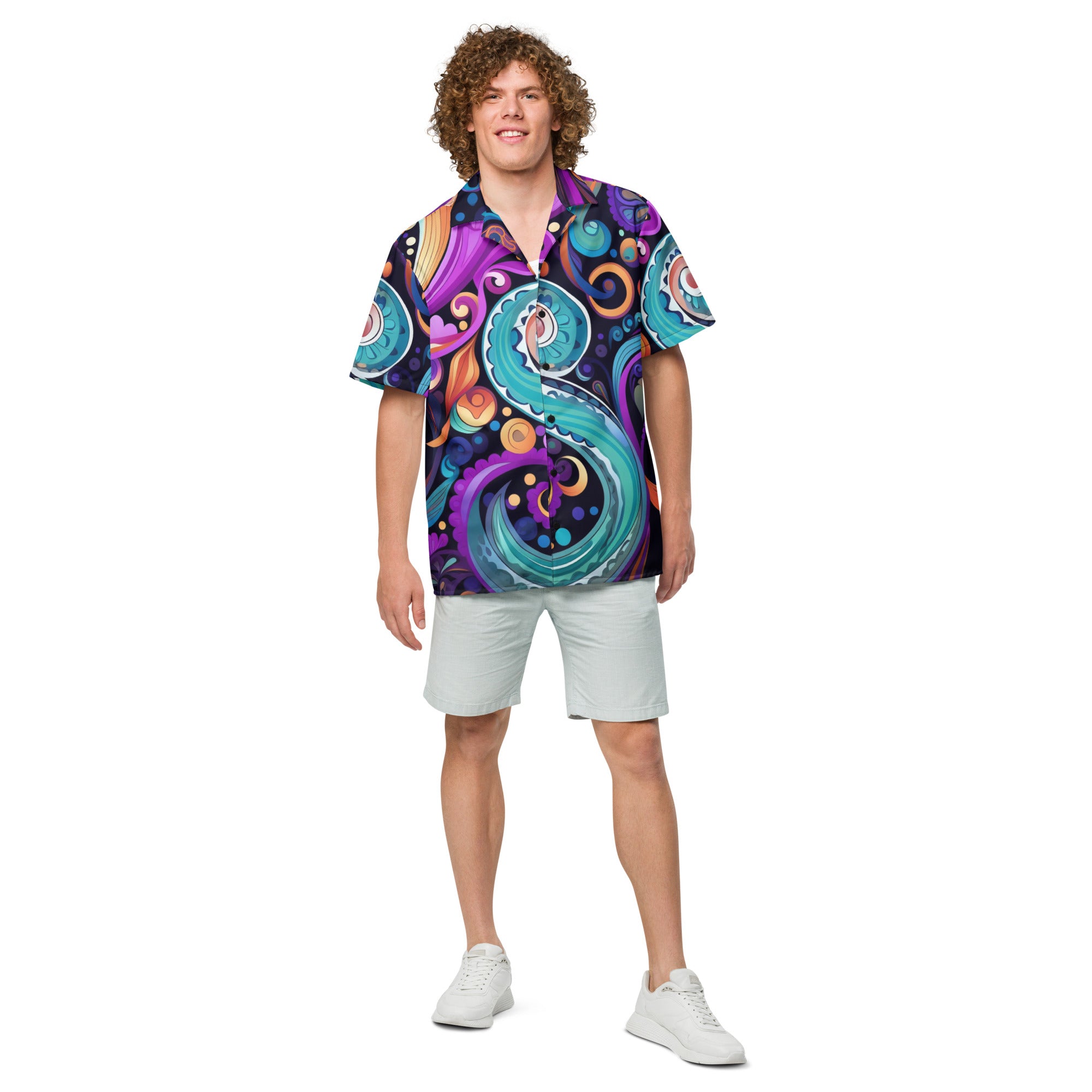 The Adventurer's Map Paisley Shirt | RPG Gamer Button - Up - Caster Coast
