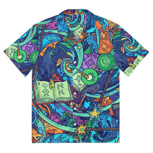 Arcane Academy Button - Down Shirt for D&D Mages | Geek Dad Fashion - Caster Coast