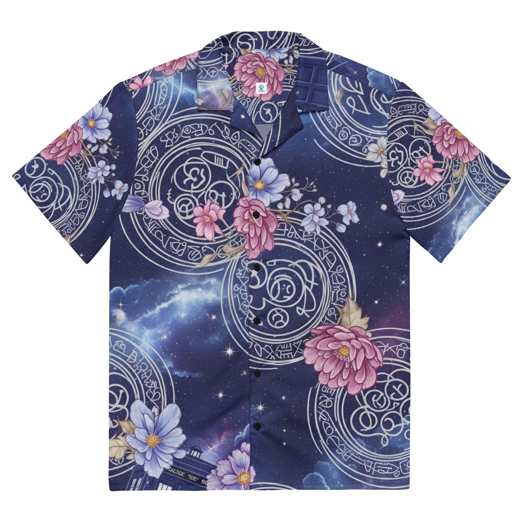 Wizard's Spellbook Button - Up Shirt | D&D Arcane Apparel - Caster Coast