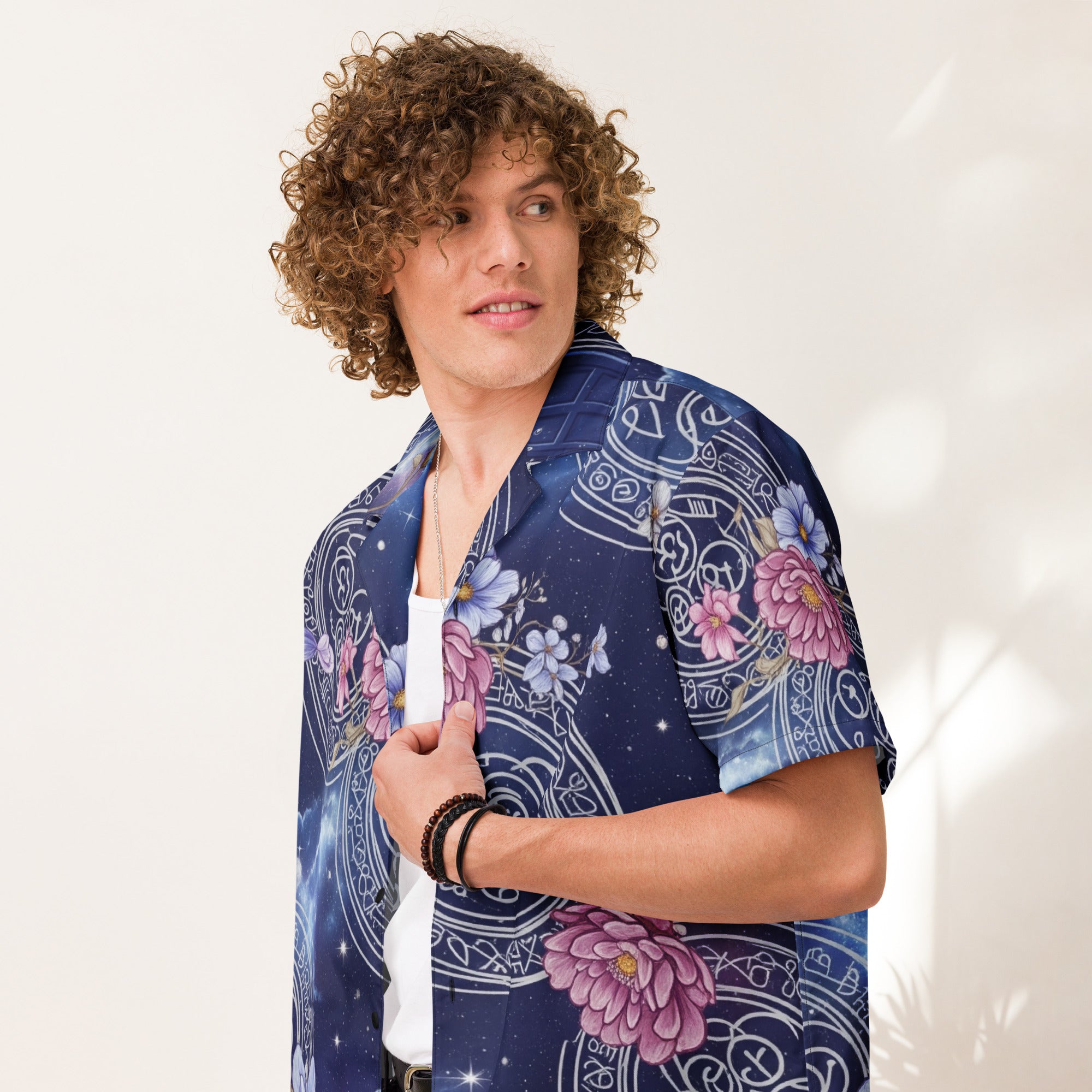 Wizard's Spellbook Button - Up Shirt | D&D Arcane Apparel - Caster Coast